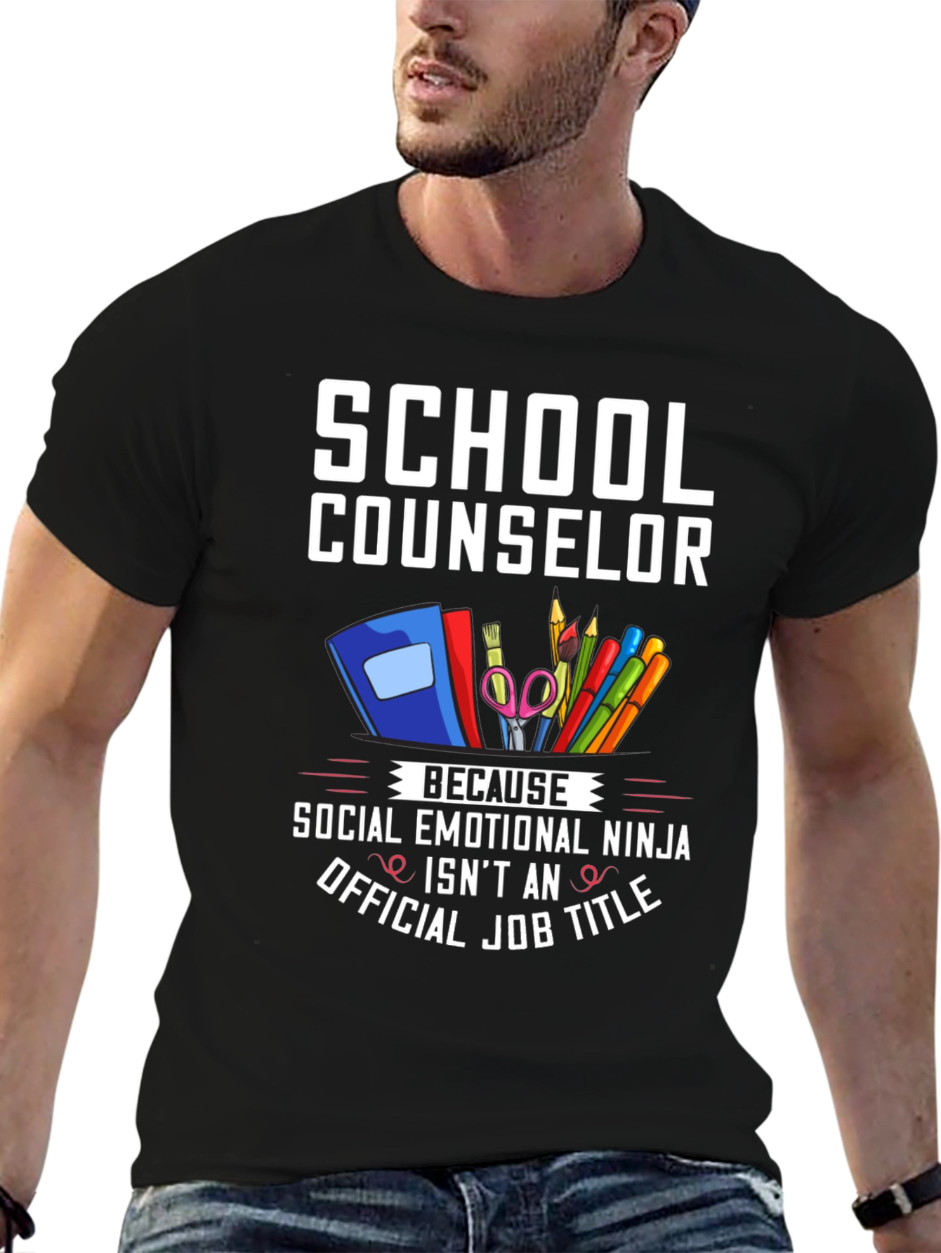 School Counselor T-Shirt: Social Emotional Ninja