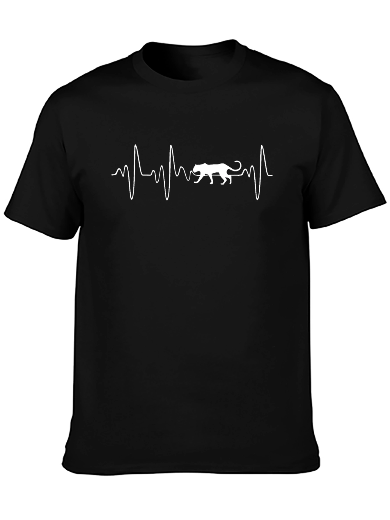 Heartbeat Jaguar Black Graphic Tee