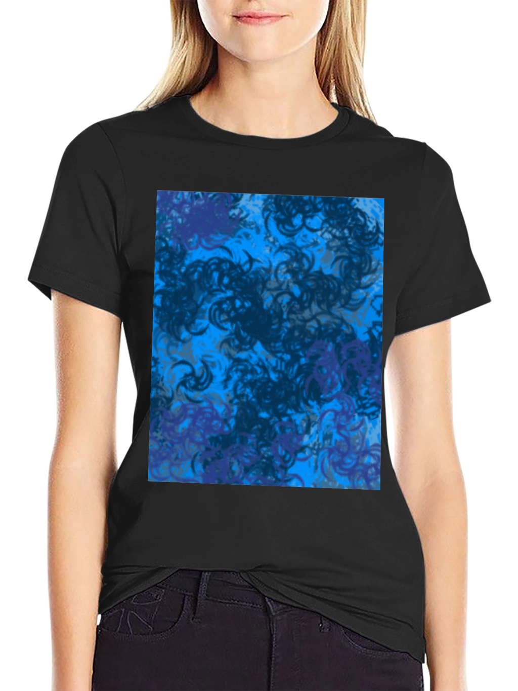 Abstract Swirl T-Shirt - Modern Graphic Tee
