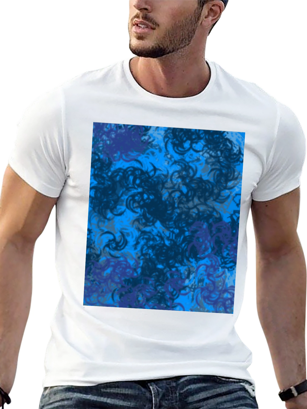 Abstract Swirl T-Shirt - Modern Graphic Tee