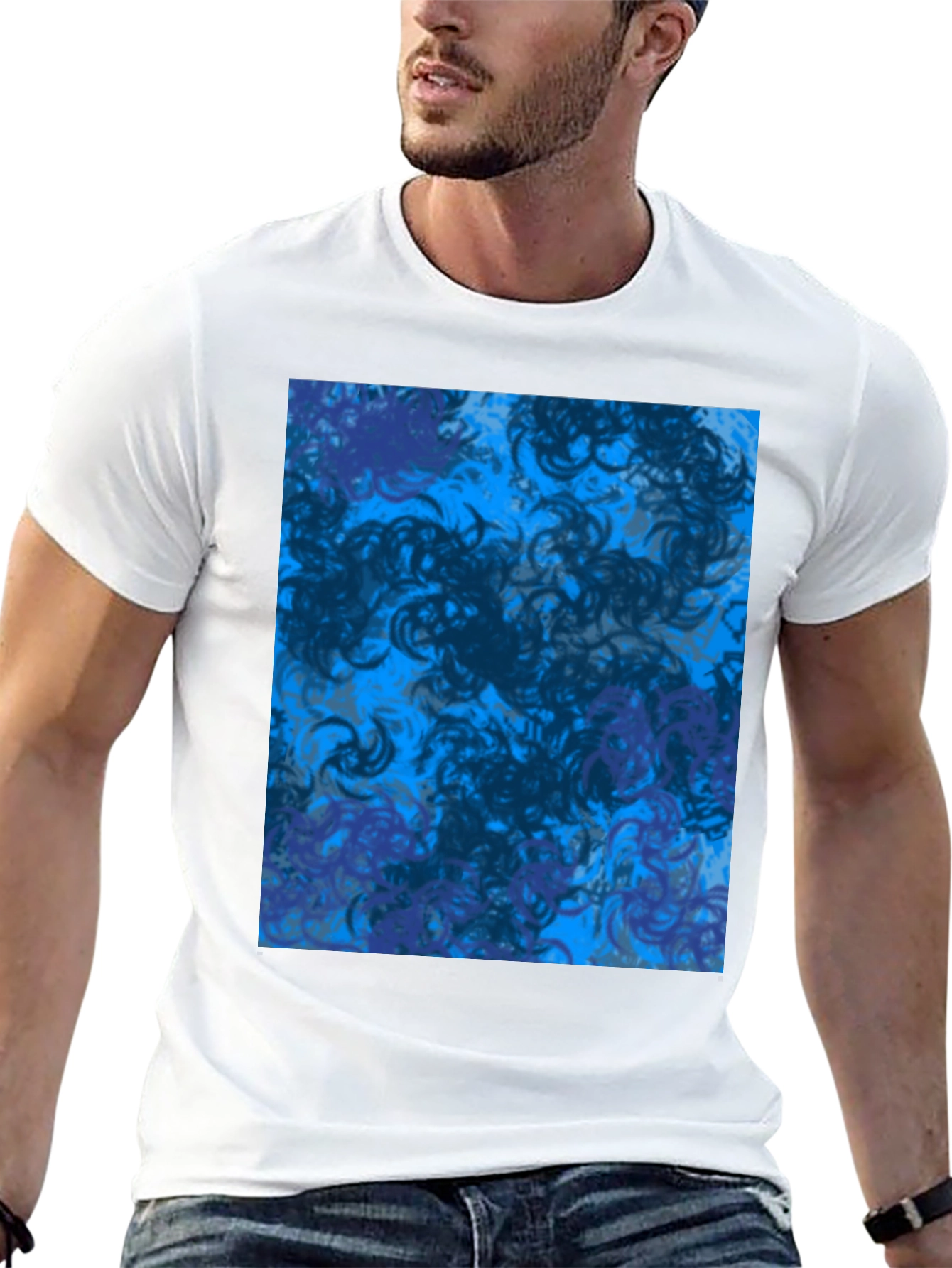 Abstract Swirl T-Shirt - Modern Graphic Tee