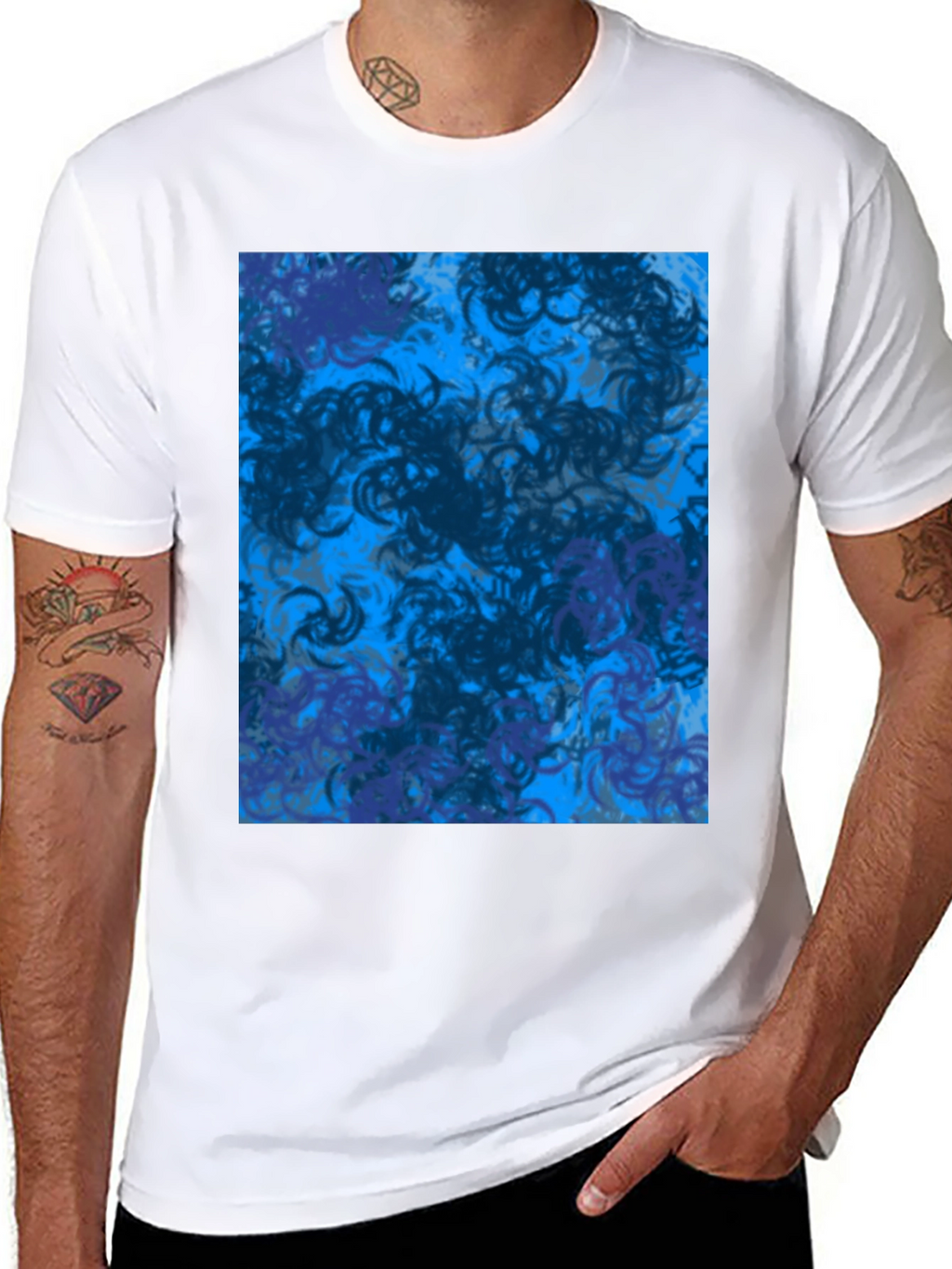 Abstract Swirl T-Shirt - Modern Graphic Tee