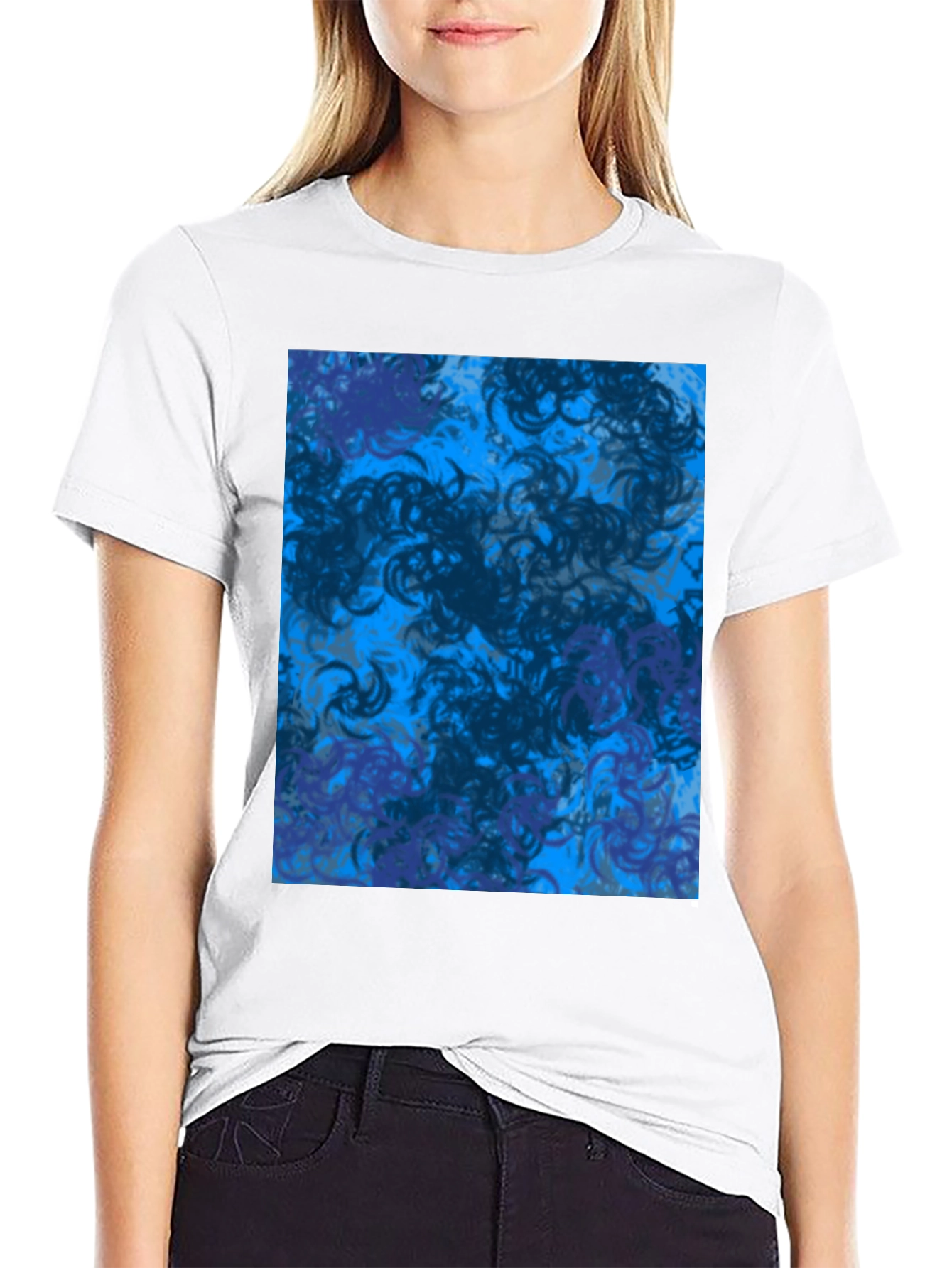 Abstract Swirl T-Shirt - Modern Graphic Tee