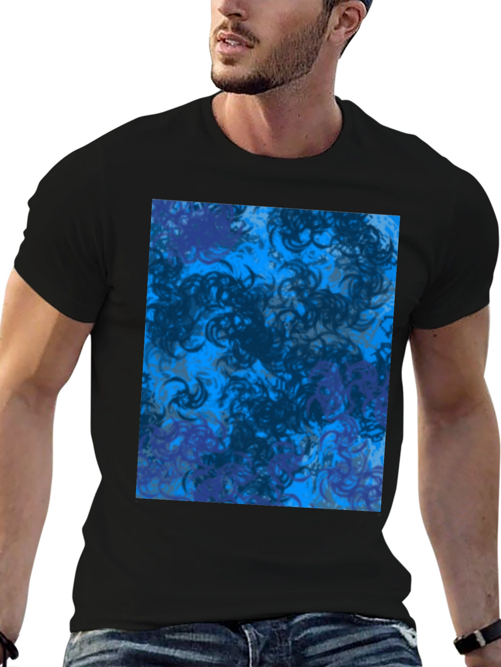 Abstract Swirl T-Shirt - Modern Graphic Tee