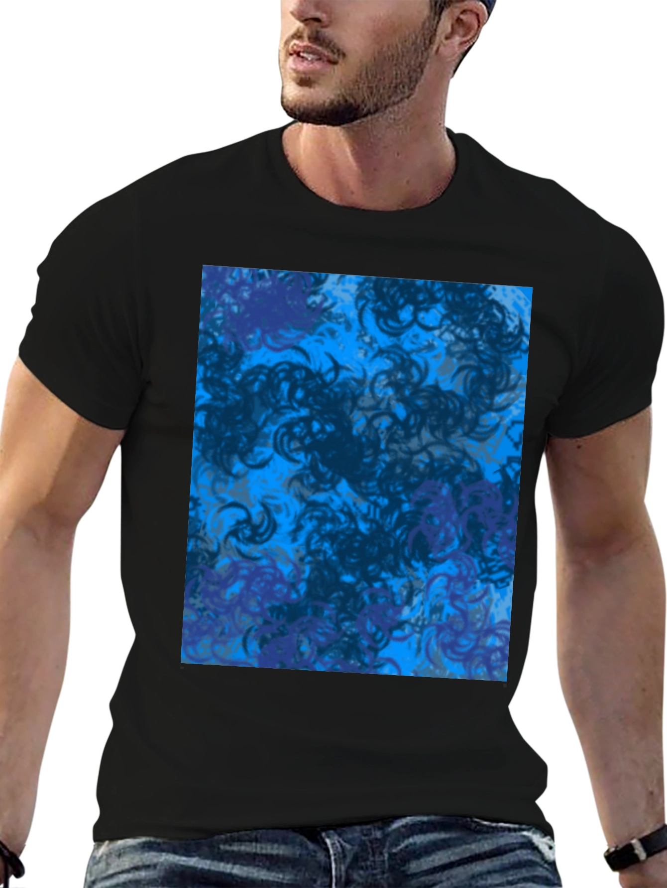 Abstract Swirl T-Shirt - Modern Graphic Tee