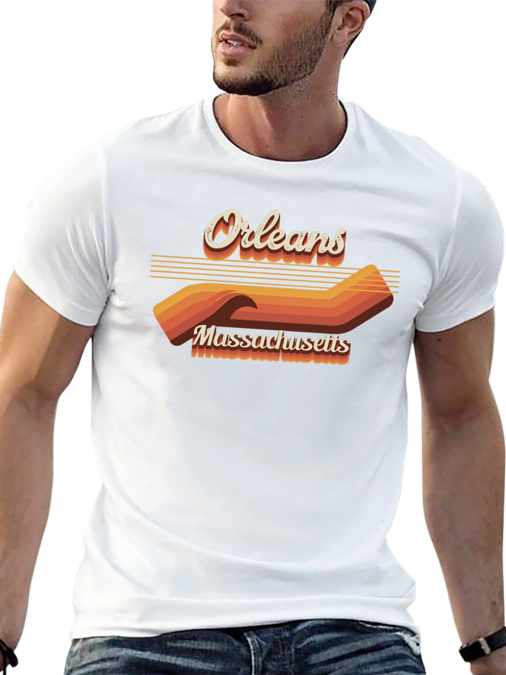 Orleans Massachusetts Retro Graphic T-Shirt