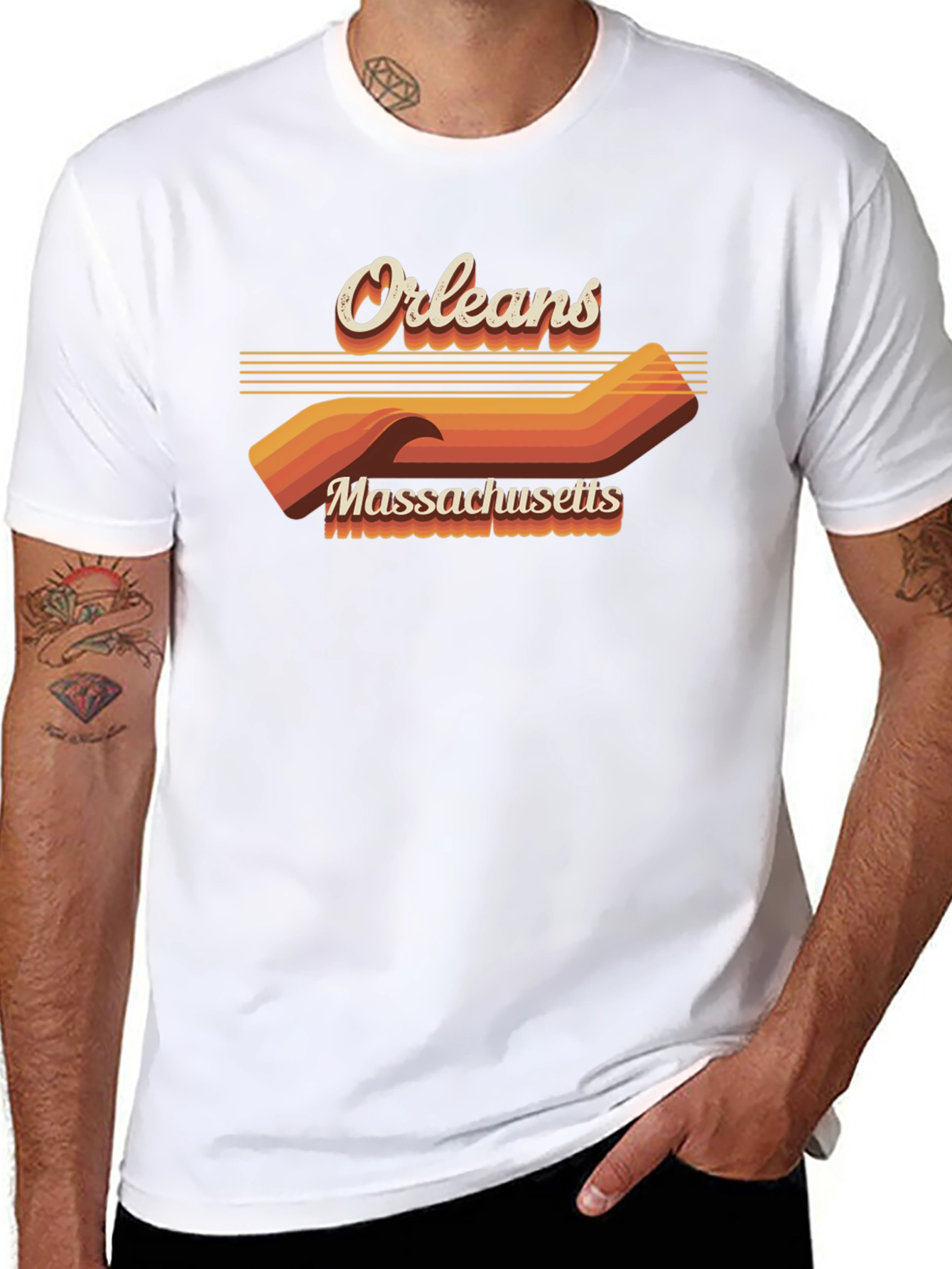 Orleans Massachusetts Retro Graphic T-Shirt