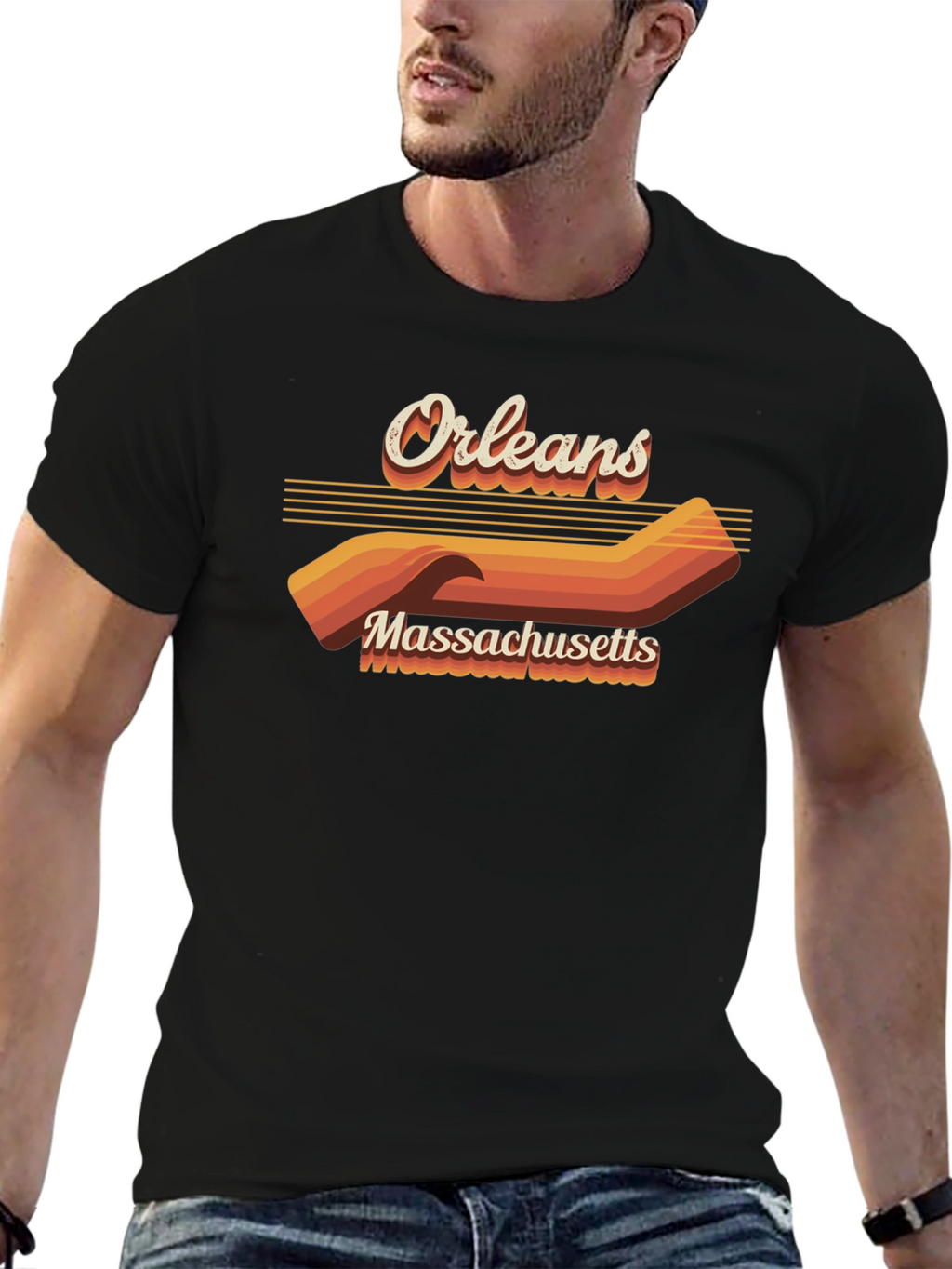 Orleans Massachusetts Retro Graphic T-Shirt