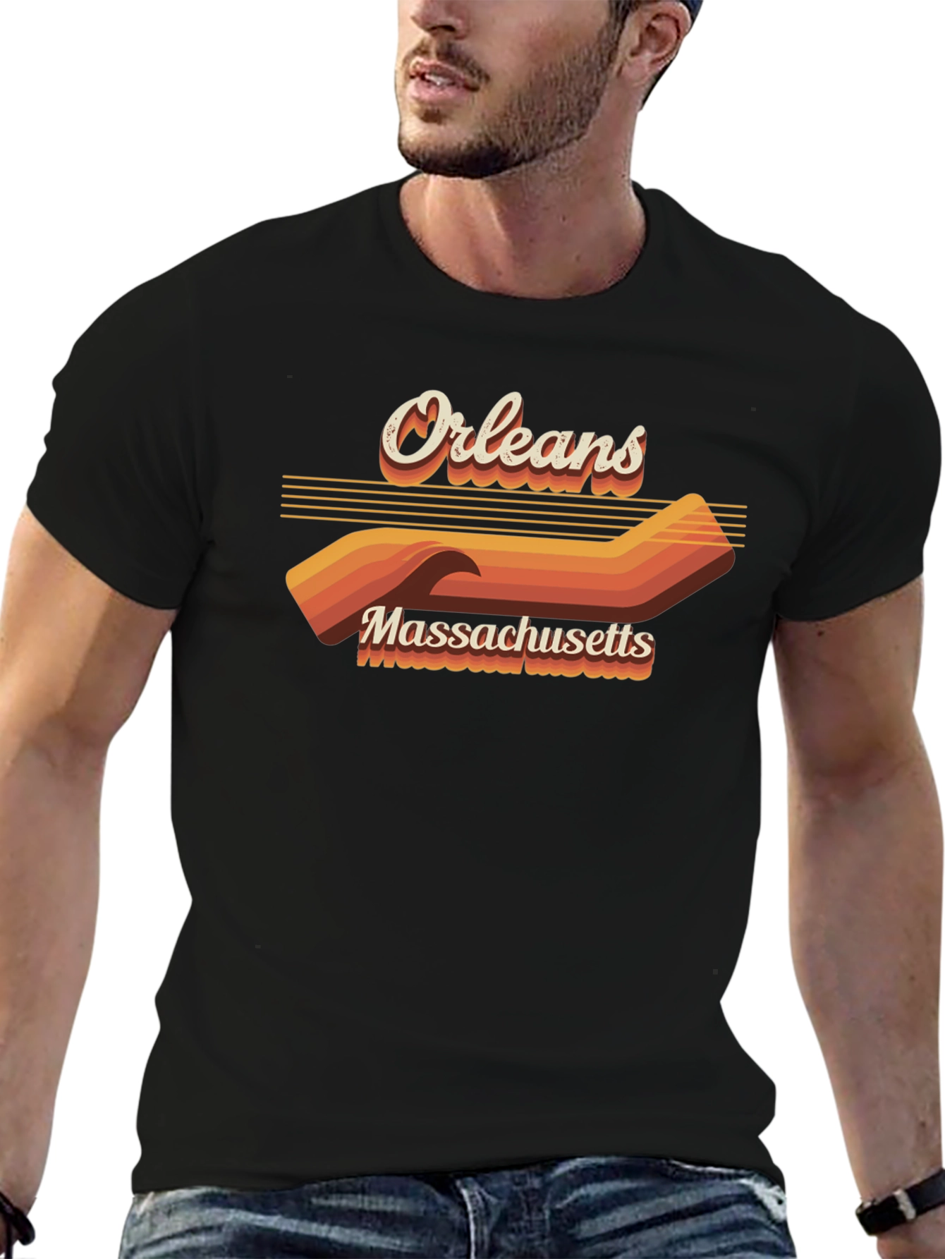 Orleans Massachusetts Retro Graphic T-Shirt