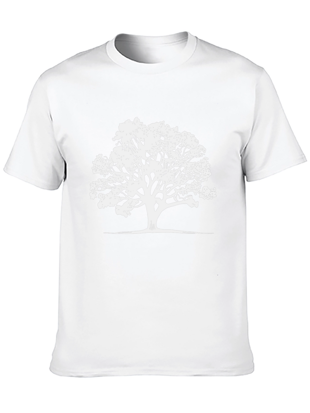 Nature Tree Graphic T-Shirt - Black Casual Tee