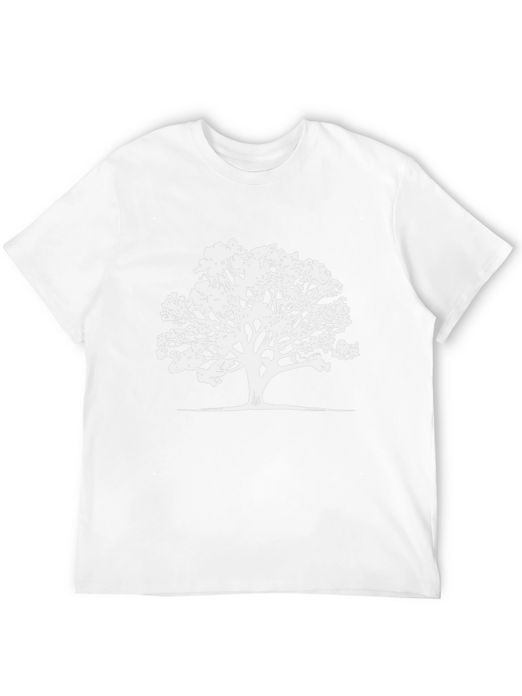 Nature Tree Graphic T-Shirt - Black Casual Tee