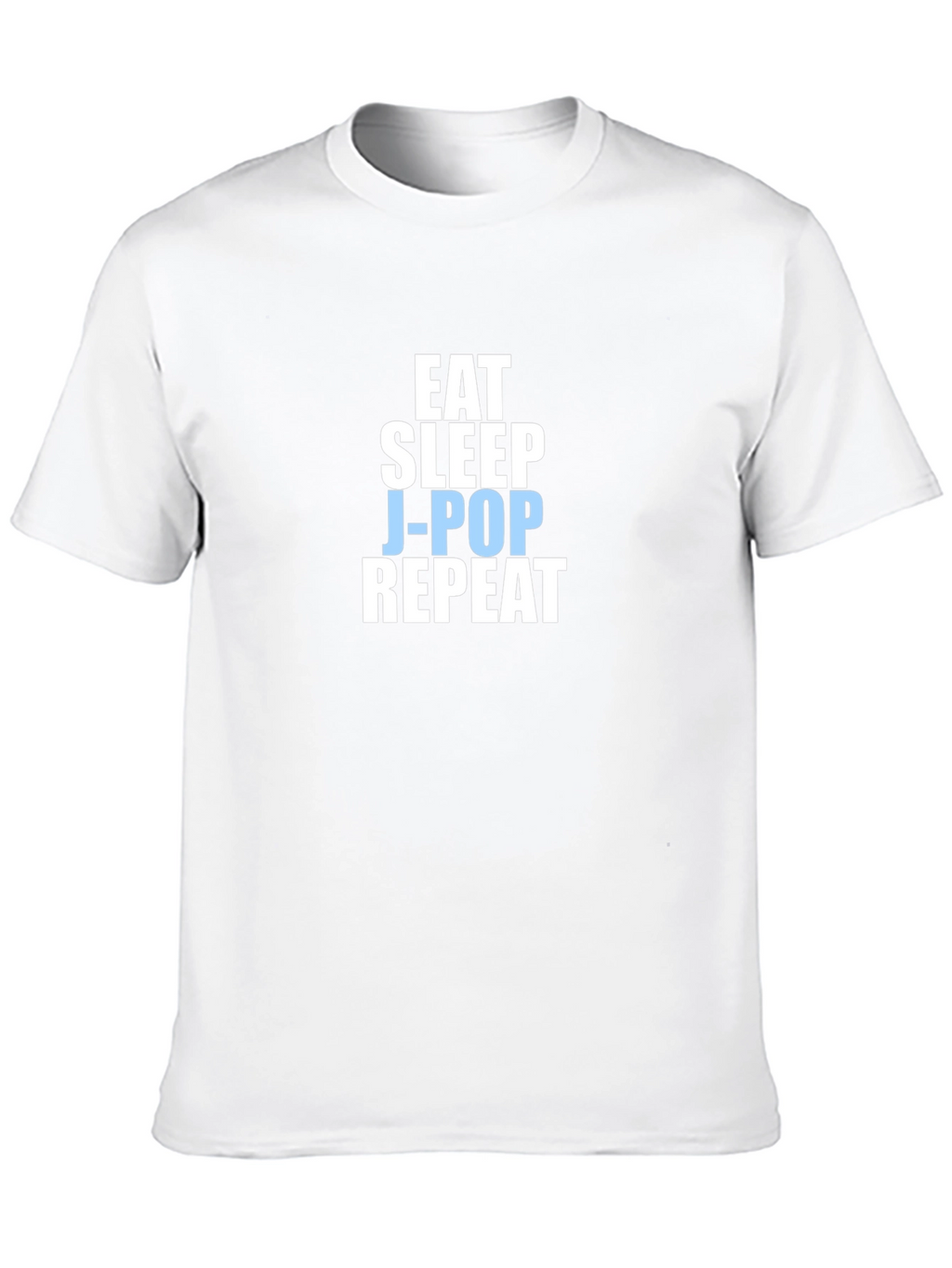 Eat Sleep J-Pop Repeat Black T-Shirt