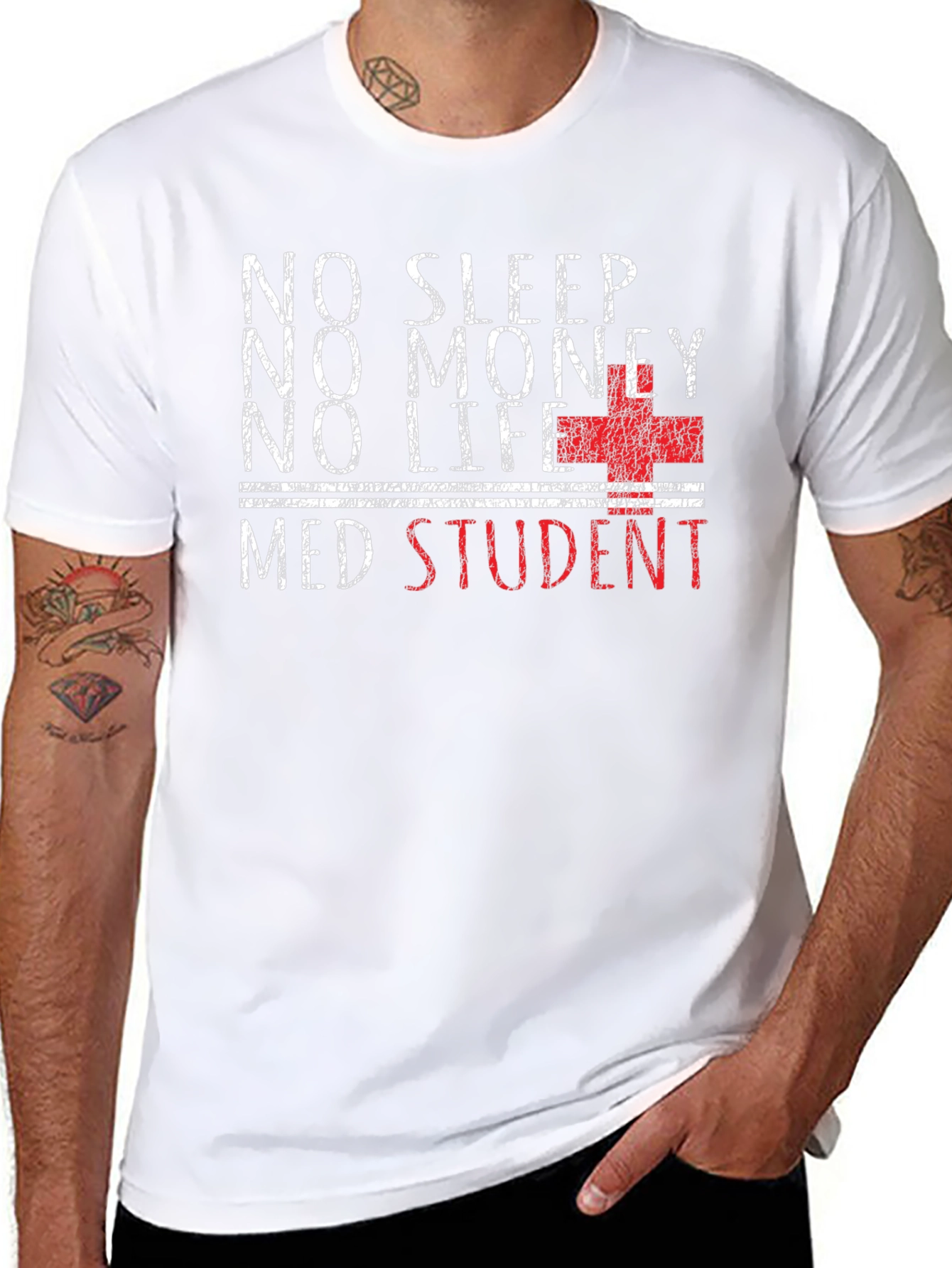 No Sleep Med Student Graphic T-Shirt