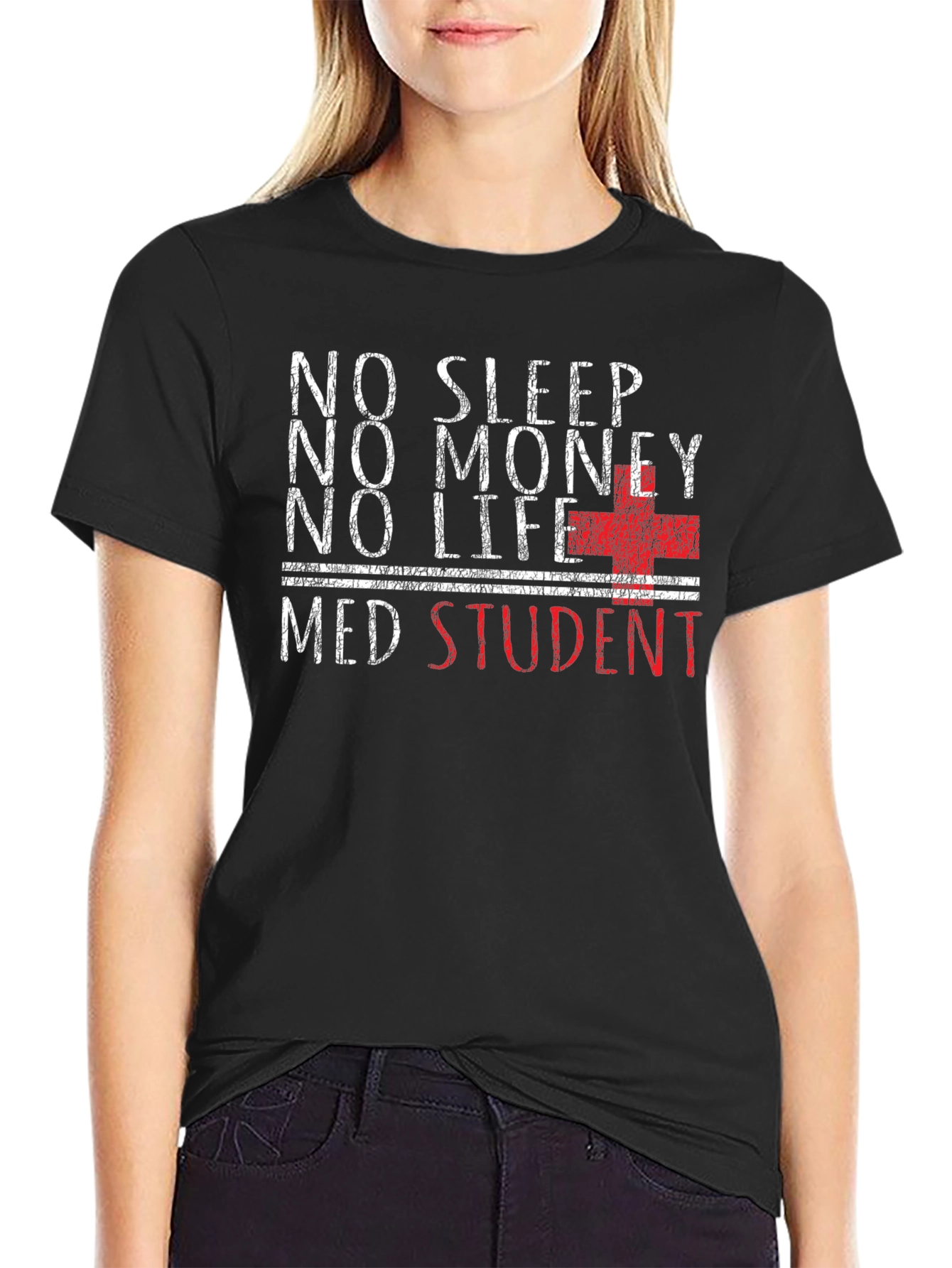 No Sleep Med Student Graphic T-Shirt