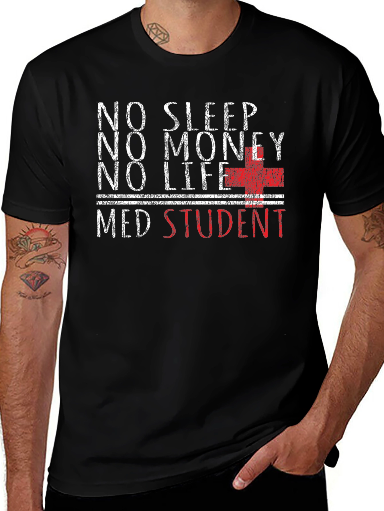 No Sleep Med Student Graphic T-Shirt