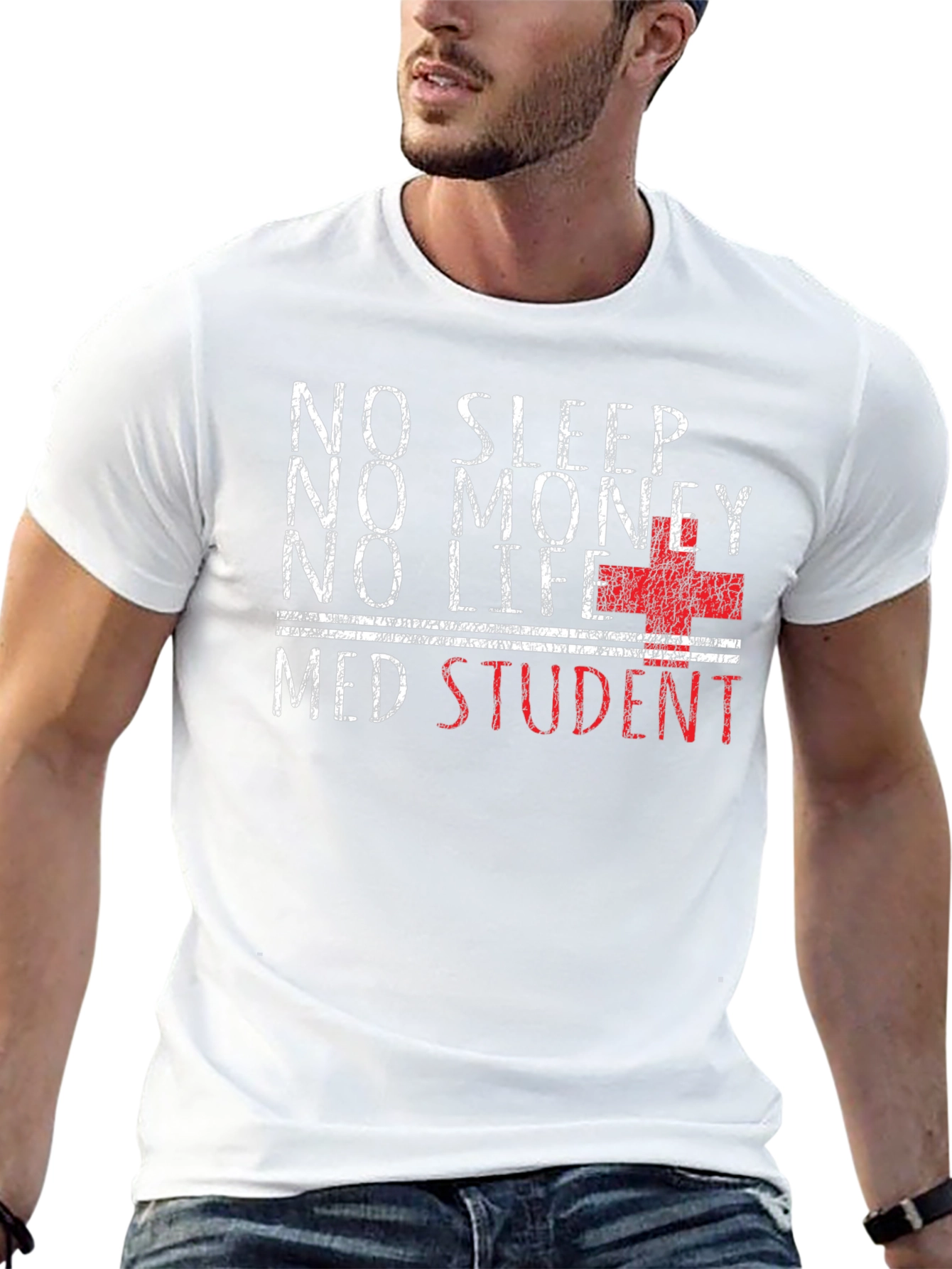 No Sleep Med Student Graphic T-Shirt