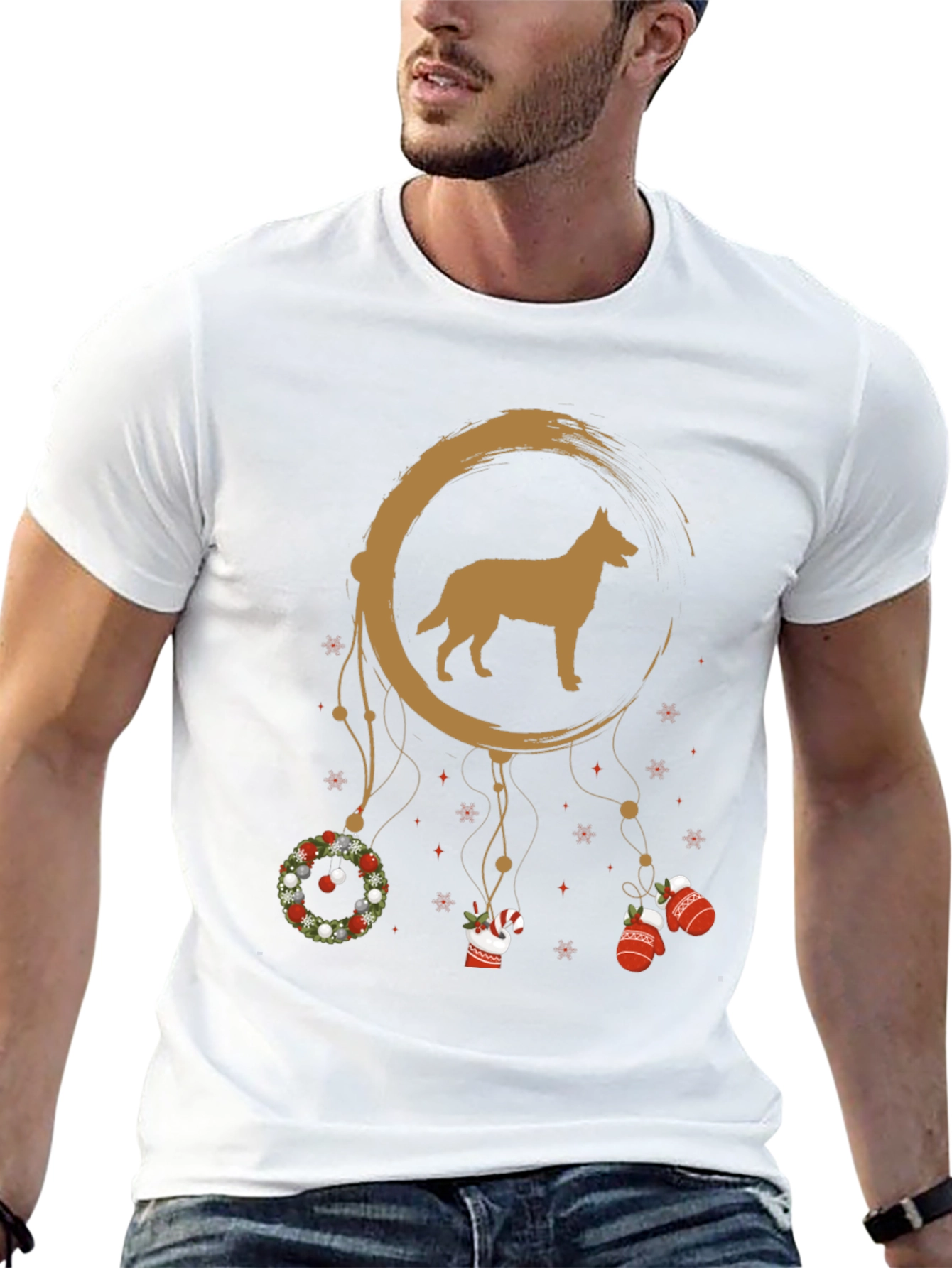 Festive Dog Dreamcatcher Tee