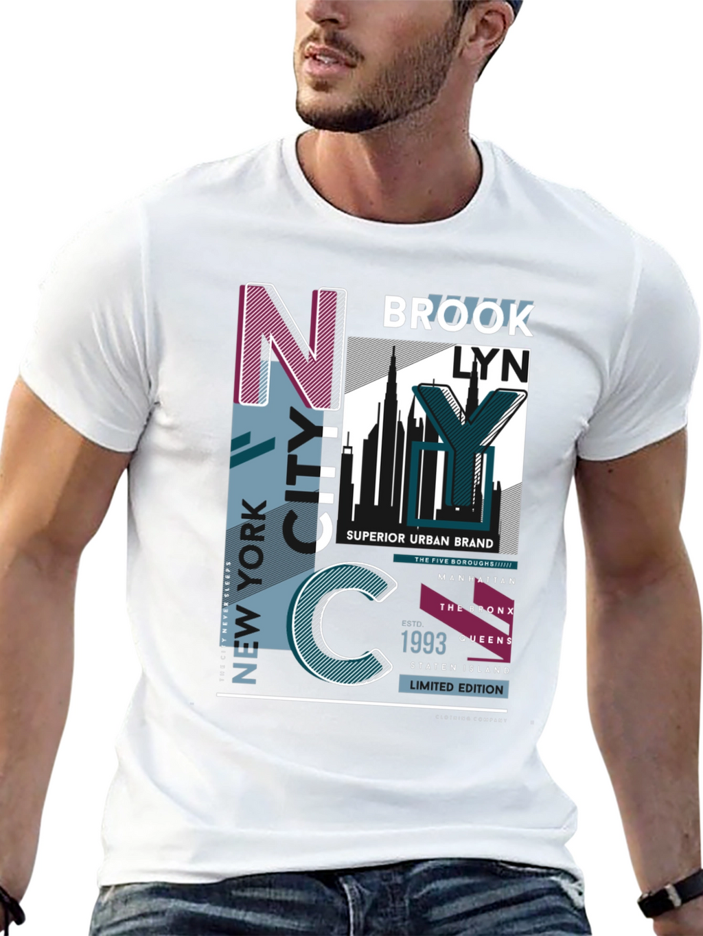 New York City Graphic Print T-Shirt