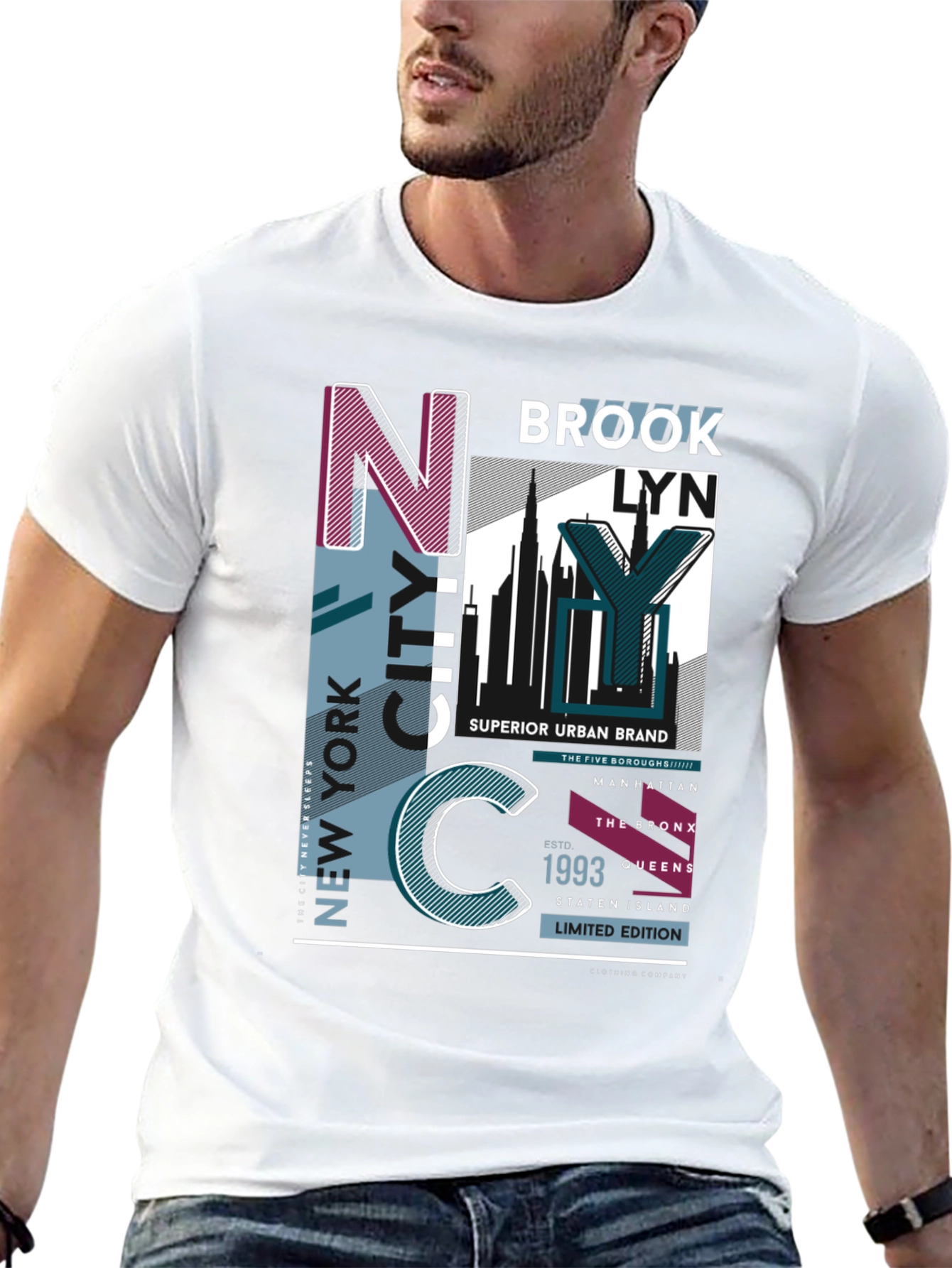 New York City Graphic Print T-Shirt