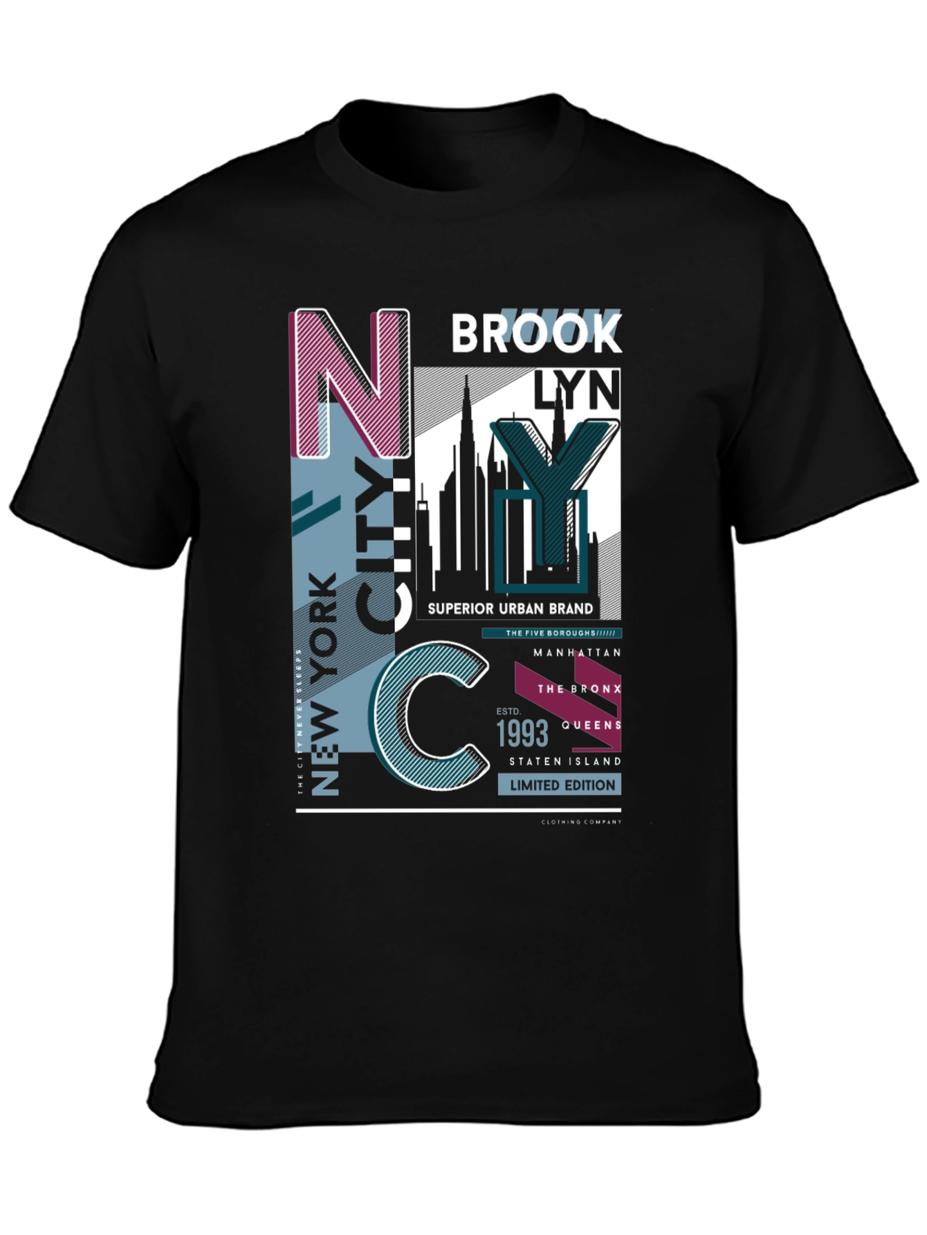 New York City Graphic Print T-Shirt