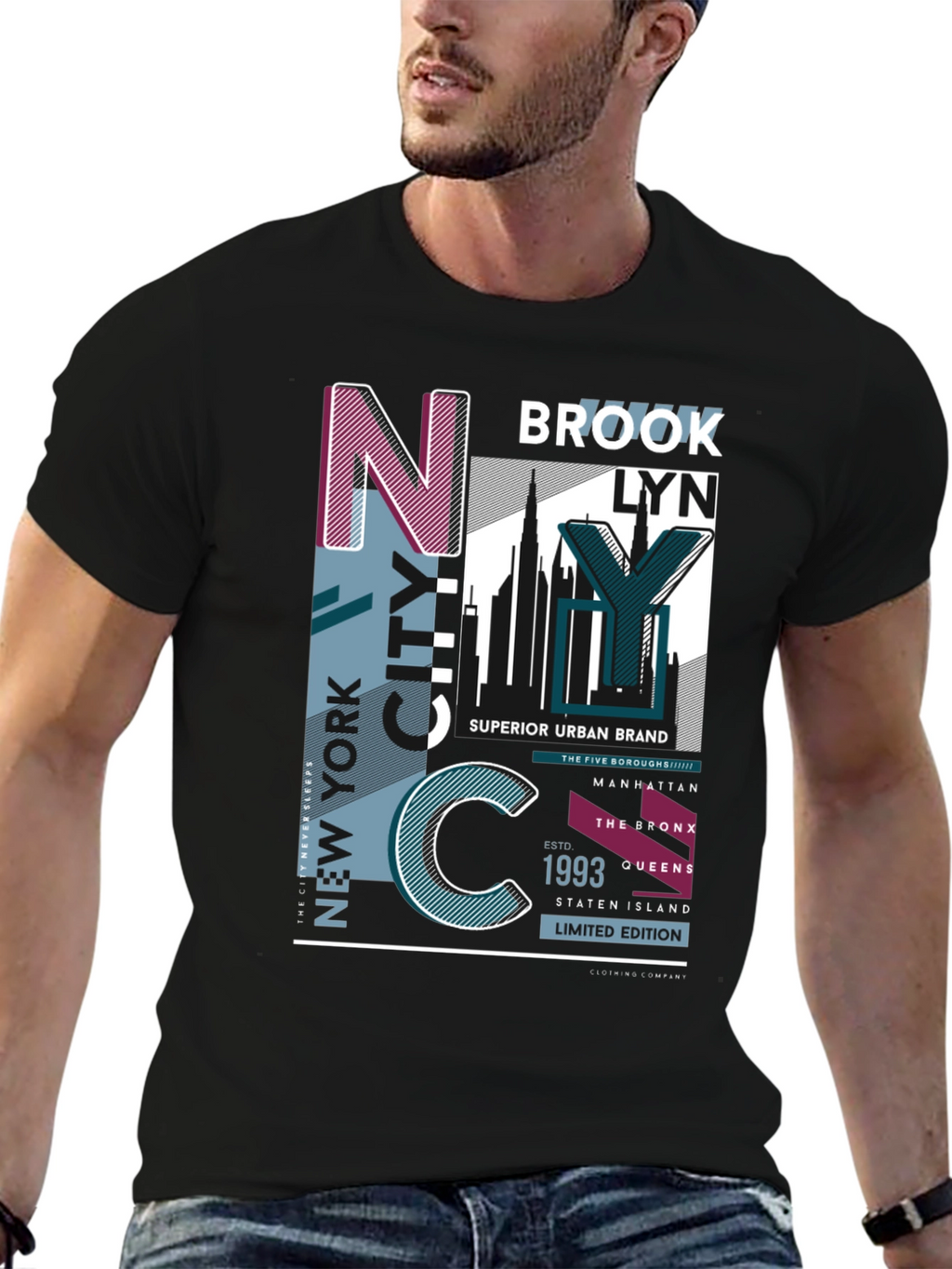 New York City Graphic Print T-Shirt
