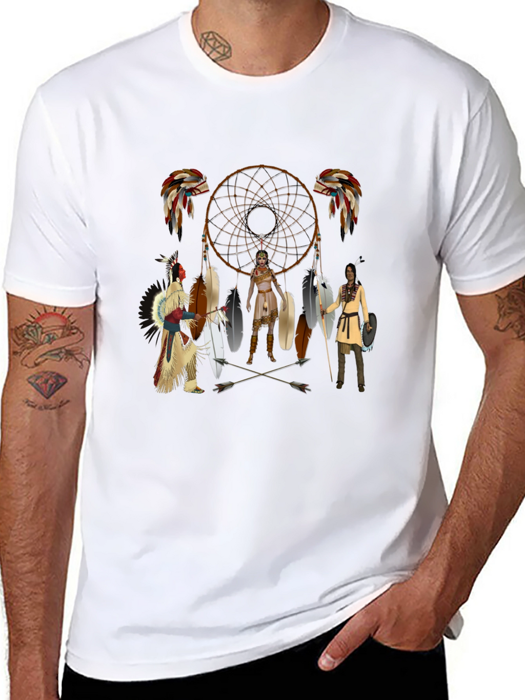 Native American Dream Catcher Graphic T-Shirt