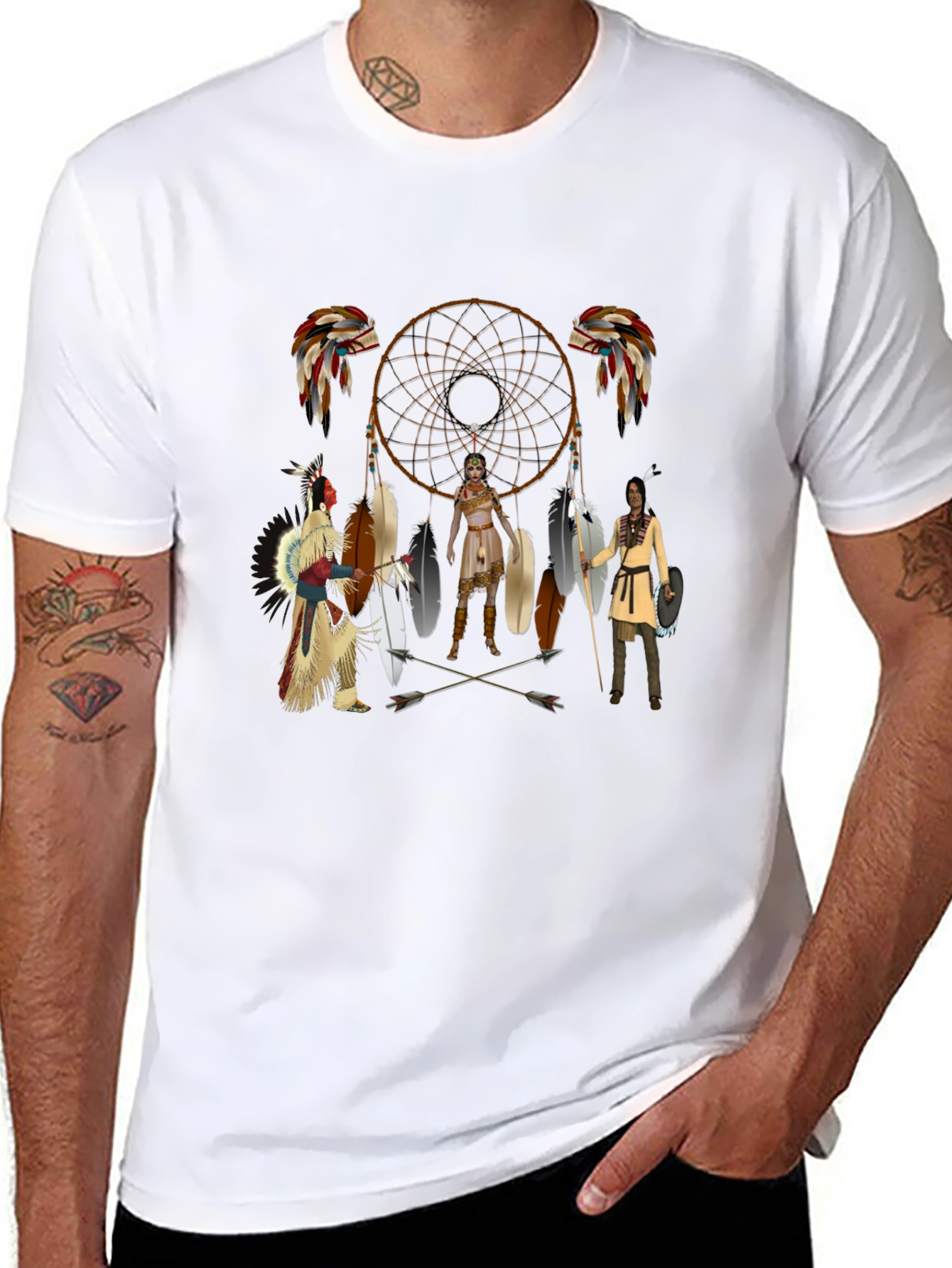Native American Dream Catcher Graphic T-Shirt