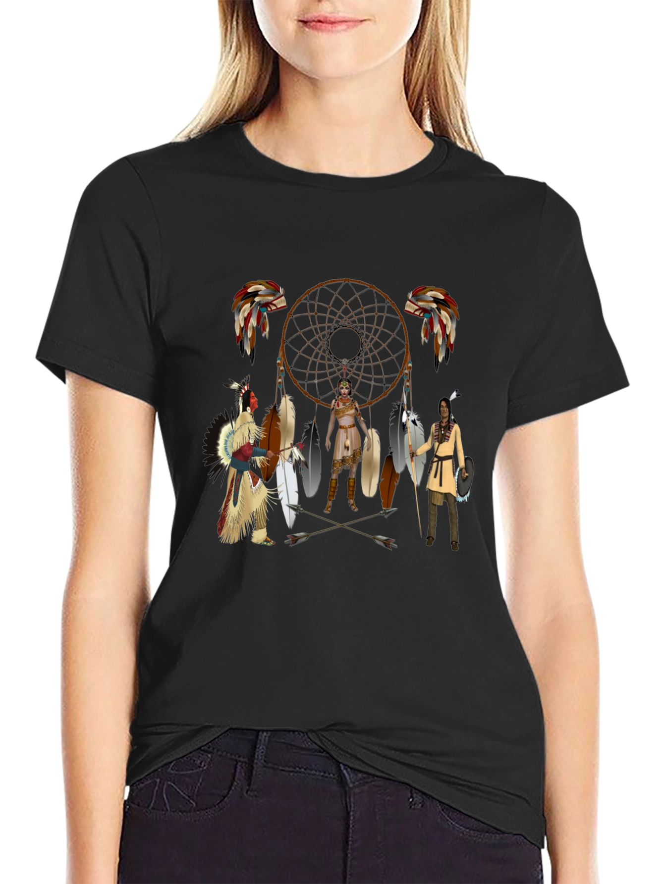 Native American Dream Catcher Graphic T-Shirt