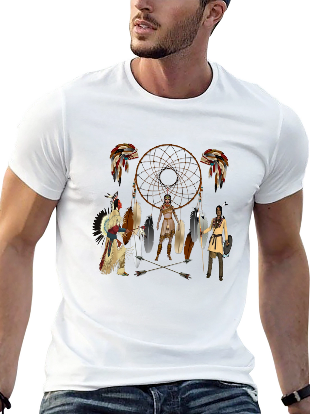 Native American Dream Catcher Graphic T-Shirt