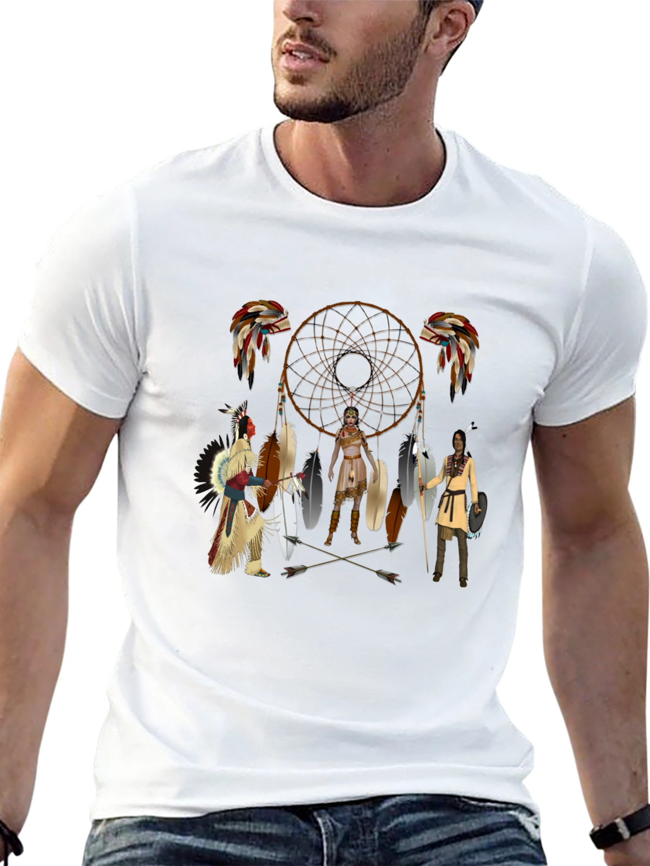 Native American Dream Catcher Graphic T-Shirt