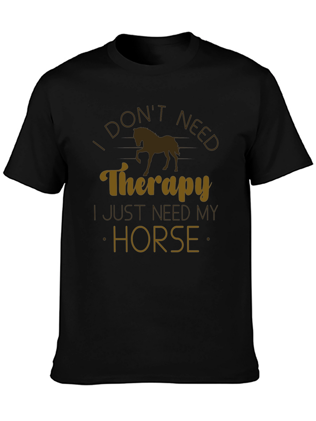 Horse Therapy T-Shirt - Novelty Graphic Tee