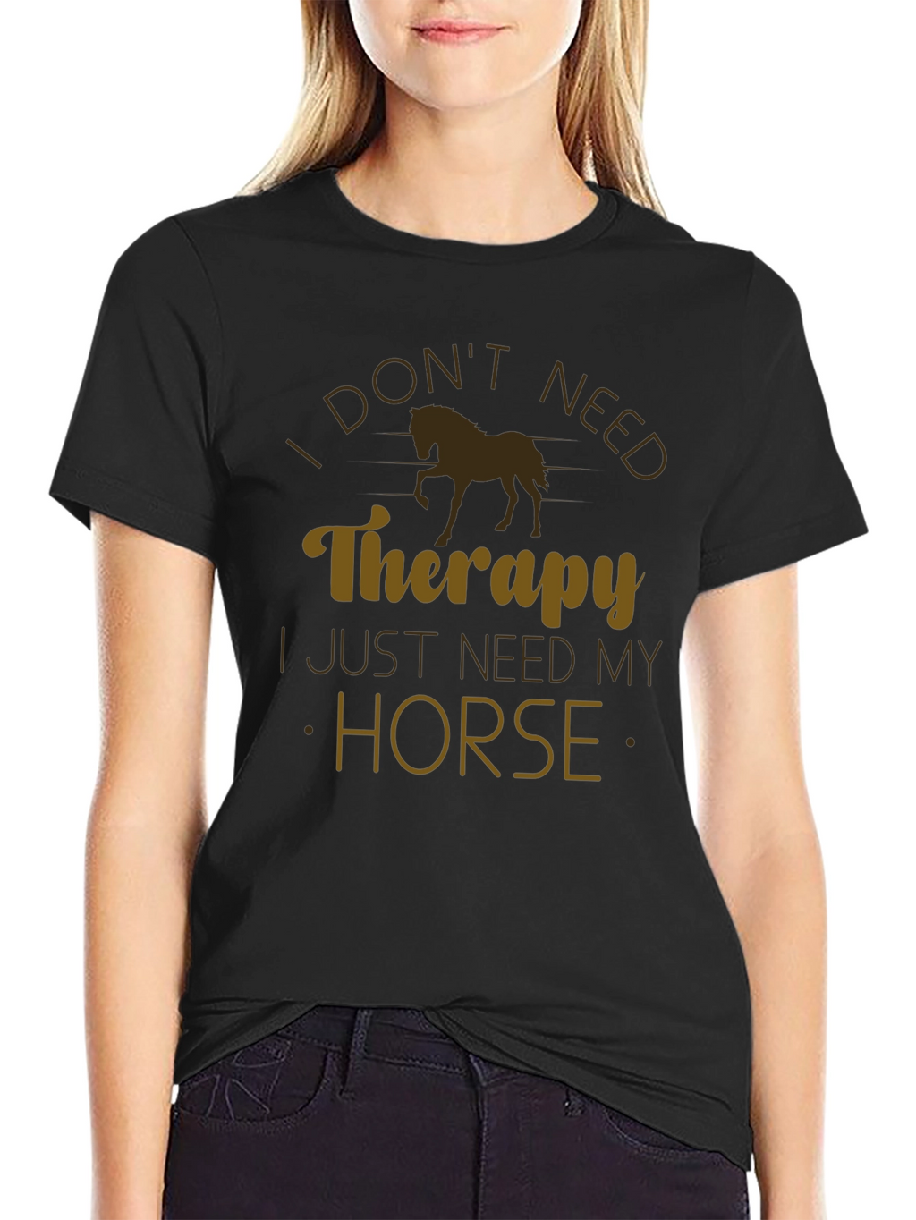 Horse Therapy T-Shirt - Novelty Graphic Tee