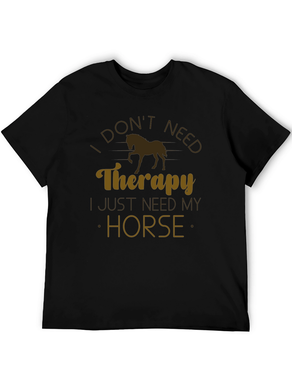 Horse Therapy T-Shirt - Novelty Graphic Tee