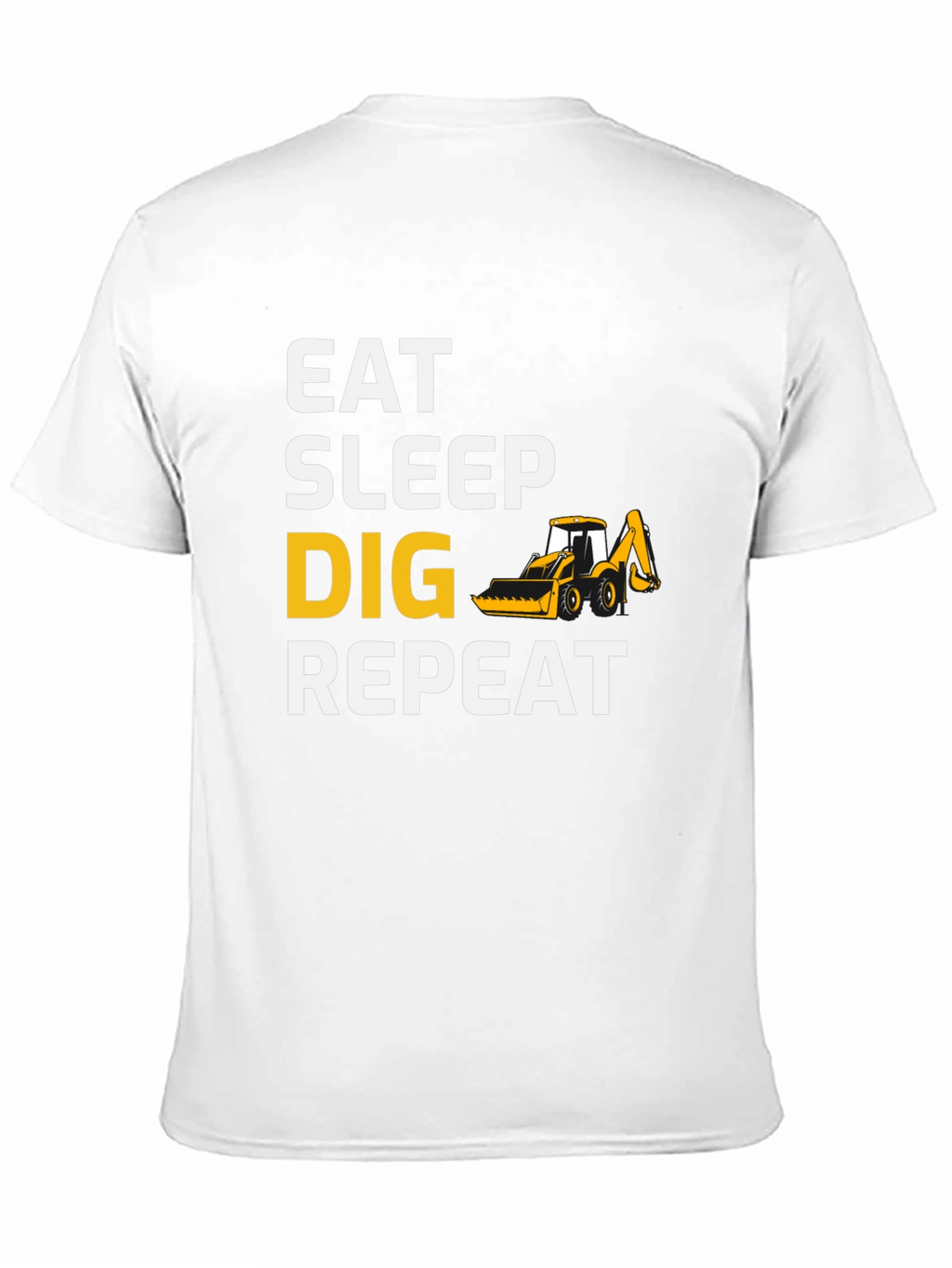 Eat Sleep Dig Repeat T-Shirt - Black Cotton Tee