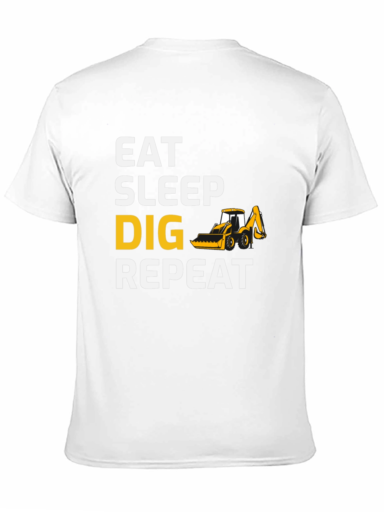 Eat Sleep Dig Repeat T-Shirt - Black Cotton Tee