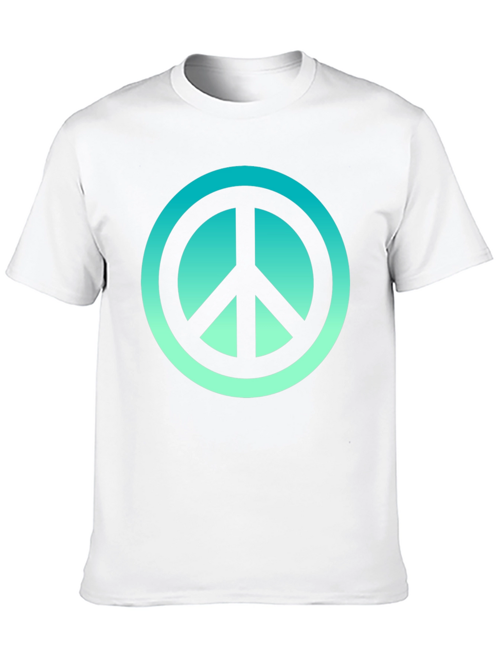 Peace Sign Graphic Tee - Mens Black T-Shirt