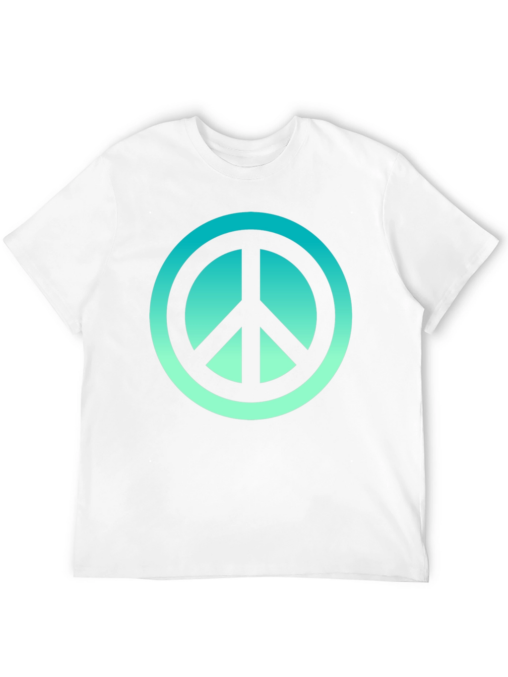 Peace Sign Graphic Tee - Mens Black T-Shirt