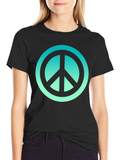 Peace Sign Graphic Tee - Mens Black T-Shirt