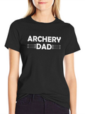 Archery Dad Graphic T-Shirt - Black Cotton Tee