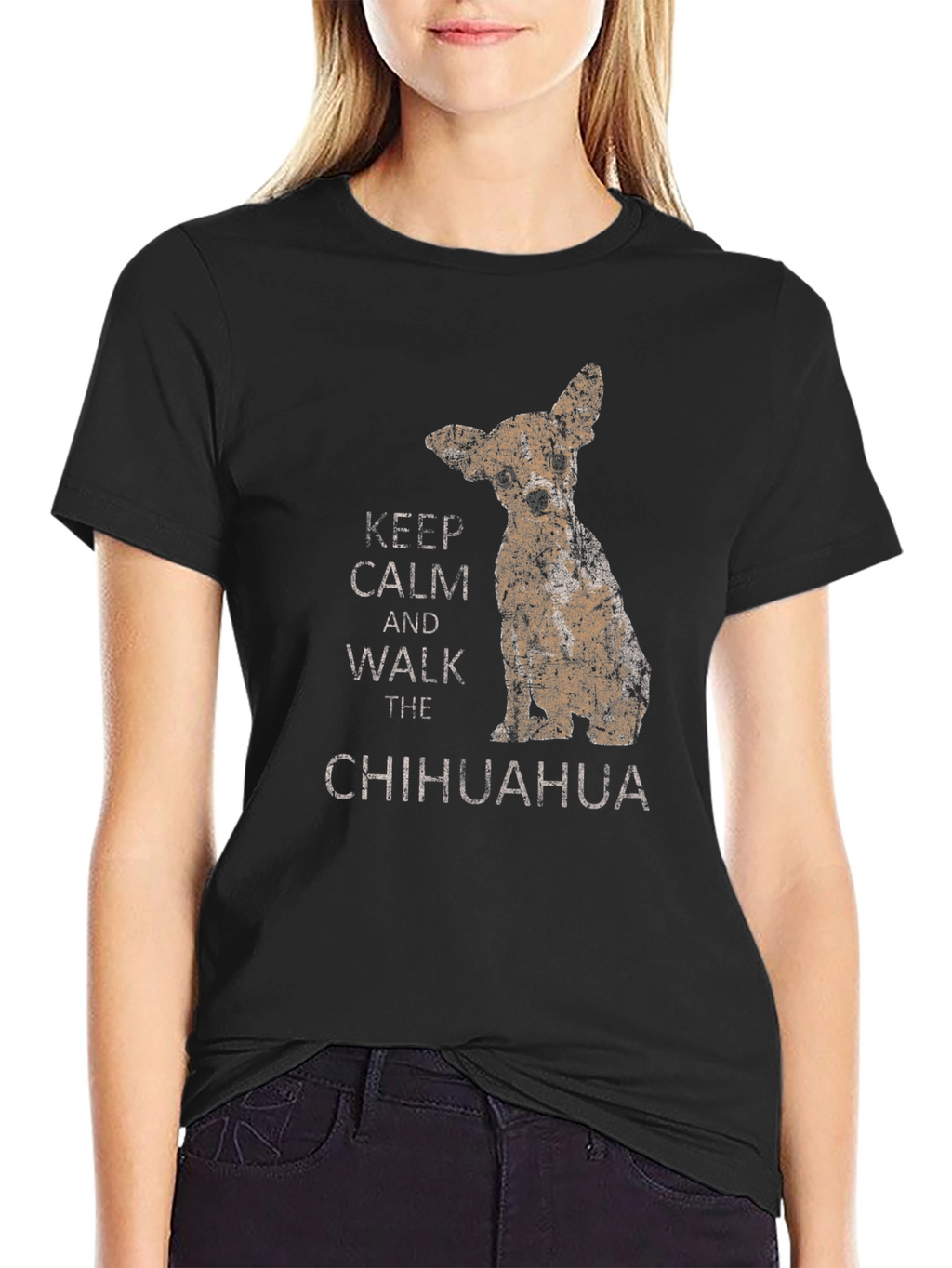 Keep Calm Chihuahua Graphic Tee