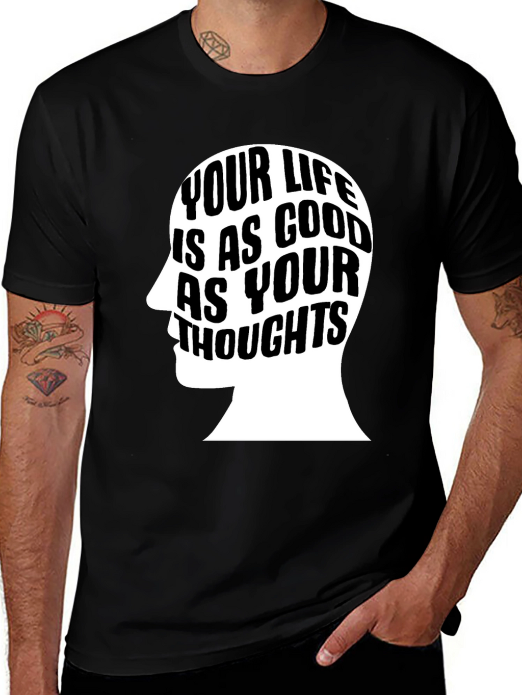 Motivational Your Life T-Shirt - Black
