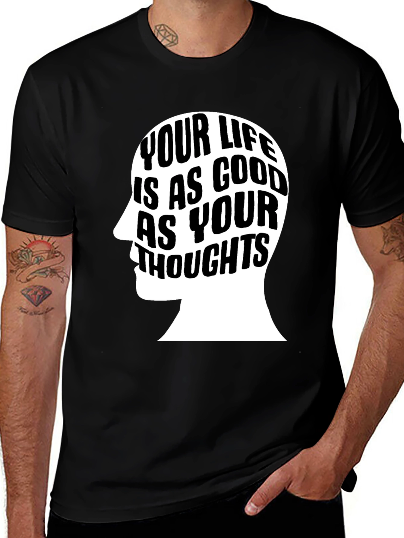 Motivational Your Life T-Shirt - Black