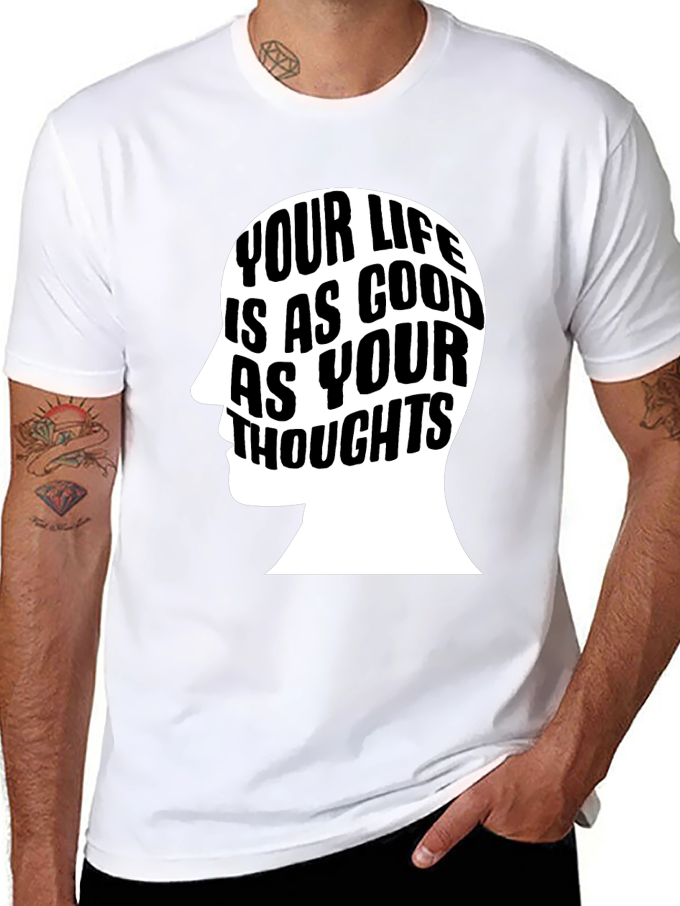 Motivational Your Life T-Shirt - Black