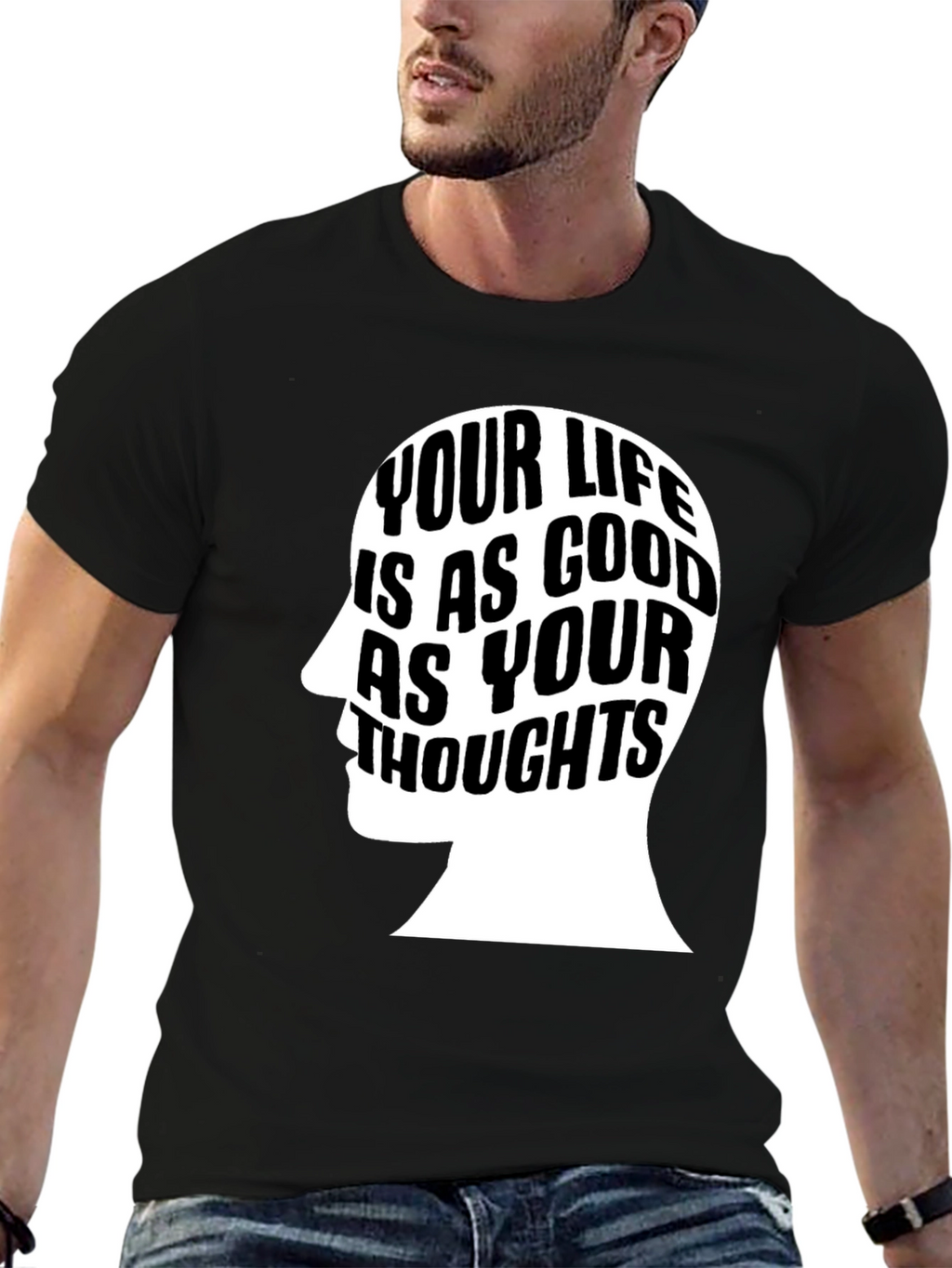Motivational Your Life T-Shirt - Black