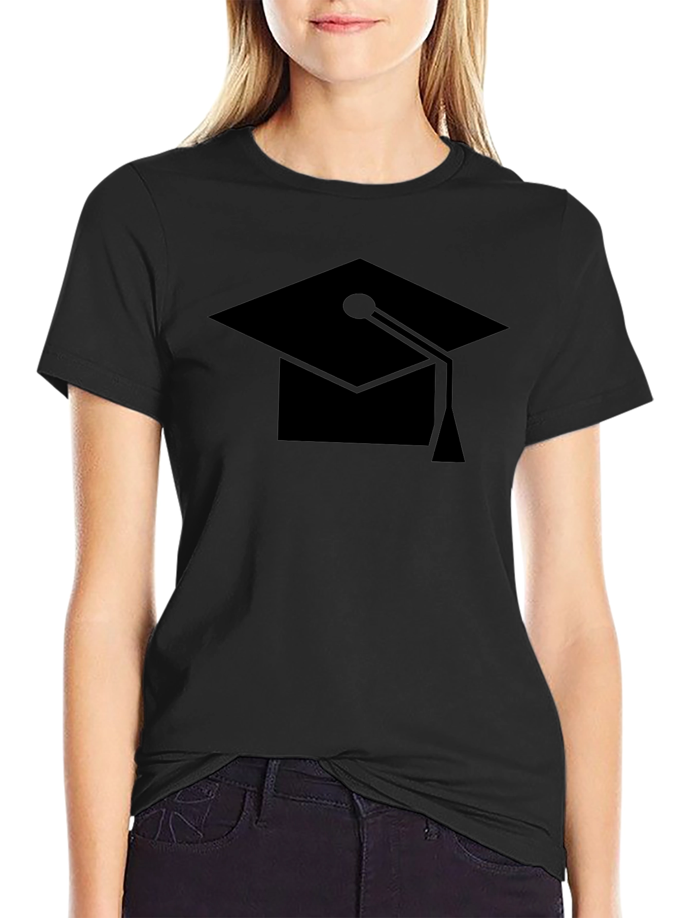 Graduation Cap Black T-Shirt