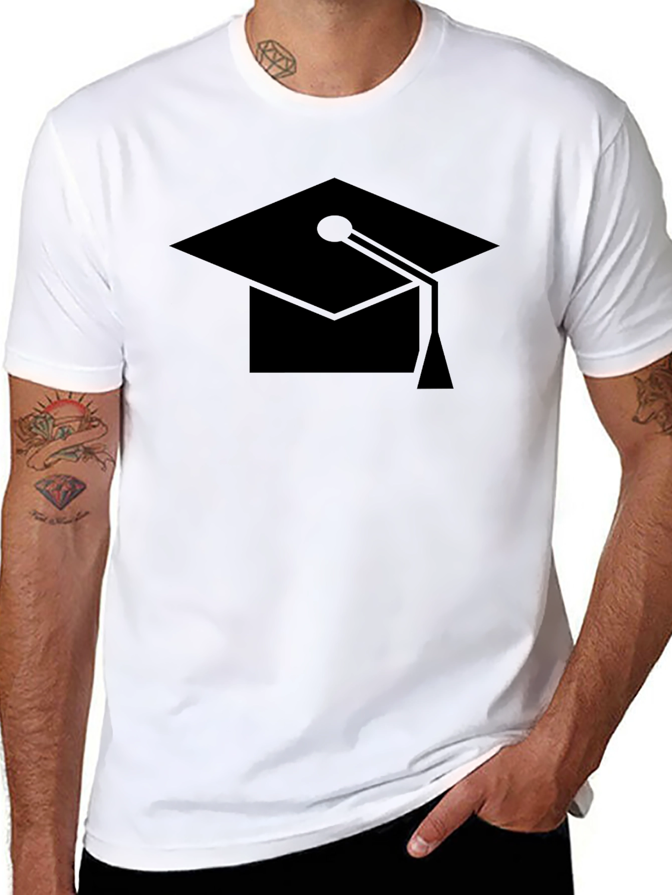 Graduation Cap Black T-Shirt