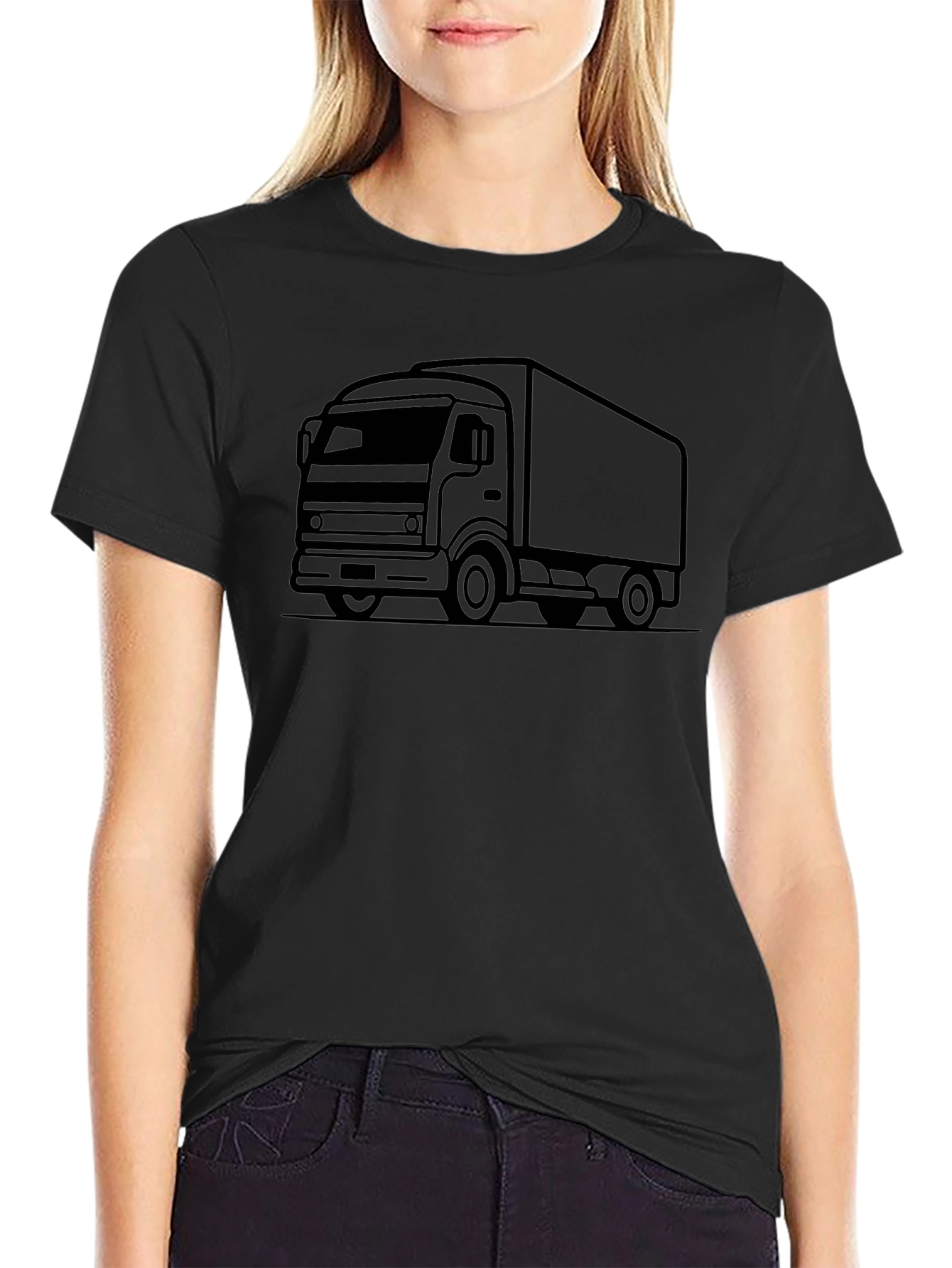 Truck Graphic T-Shirt - Mens Black Tee
