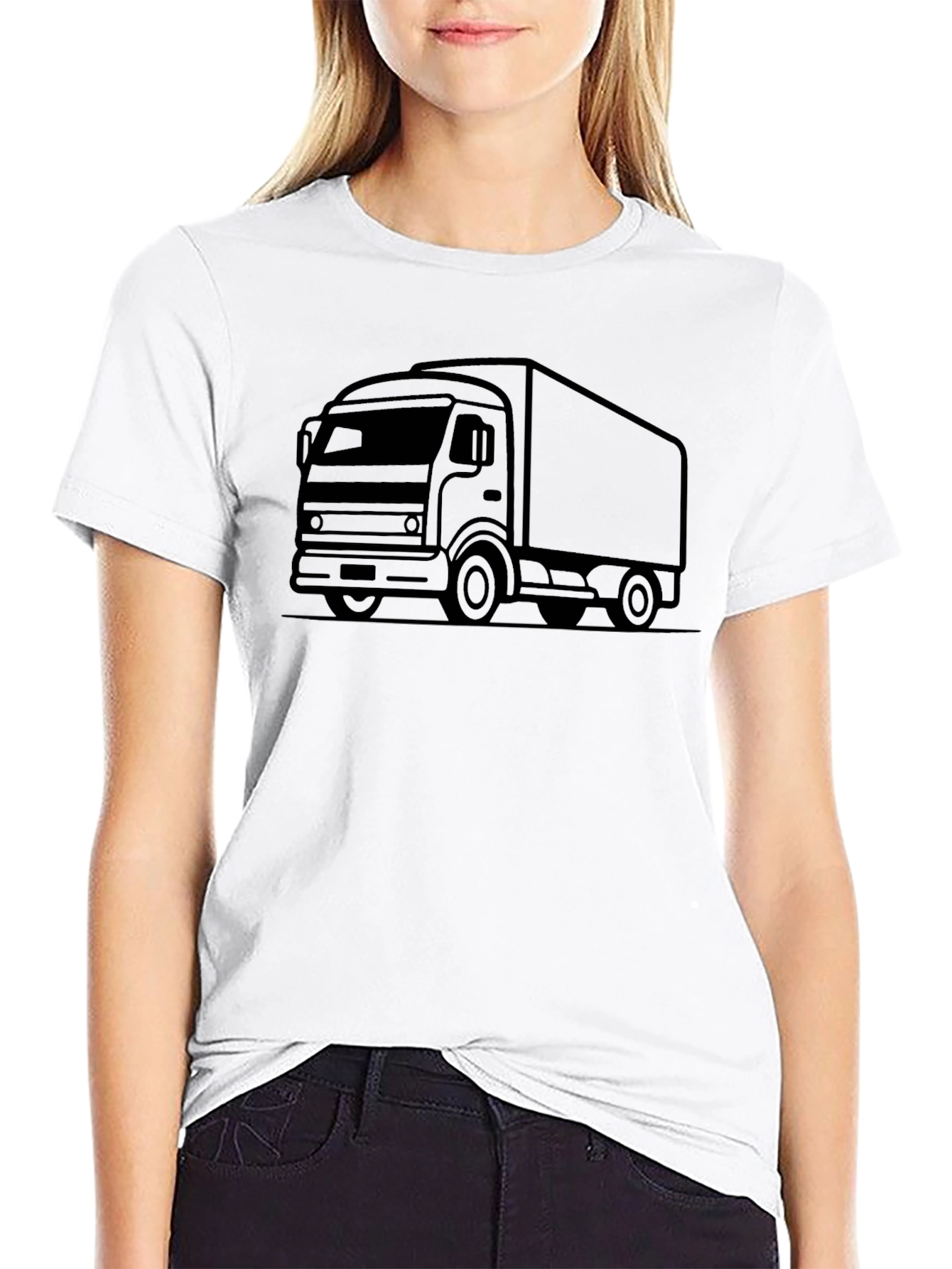 Truck Graphic T-Shirt - Mens Black Tee