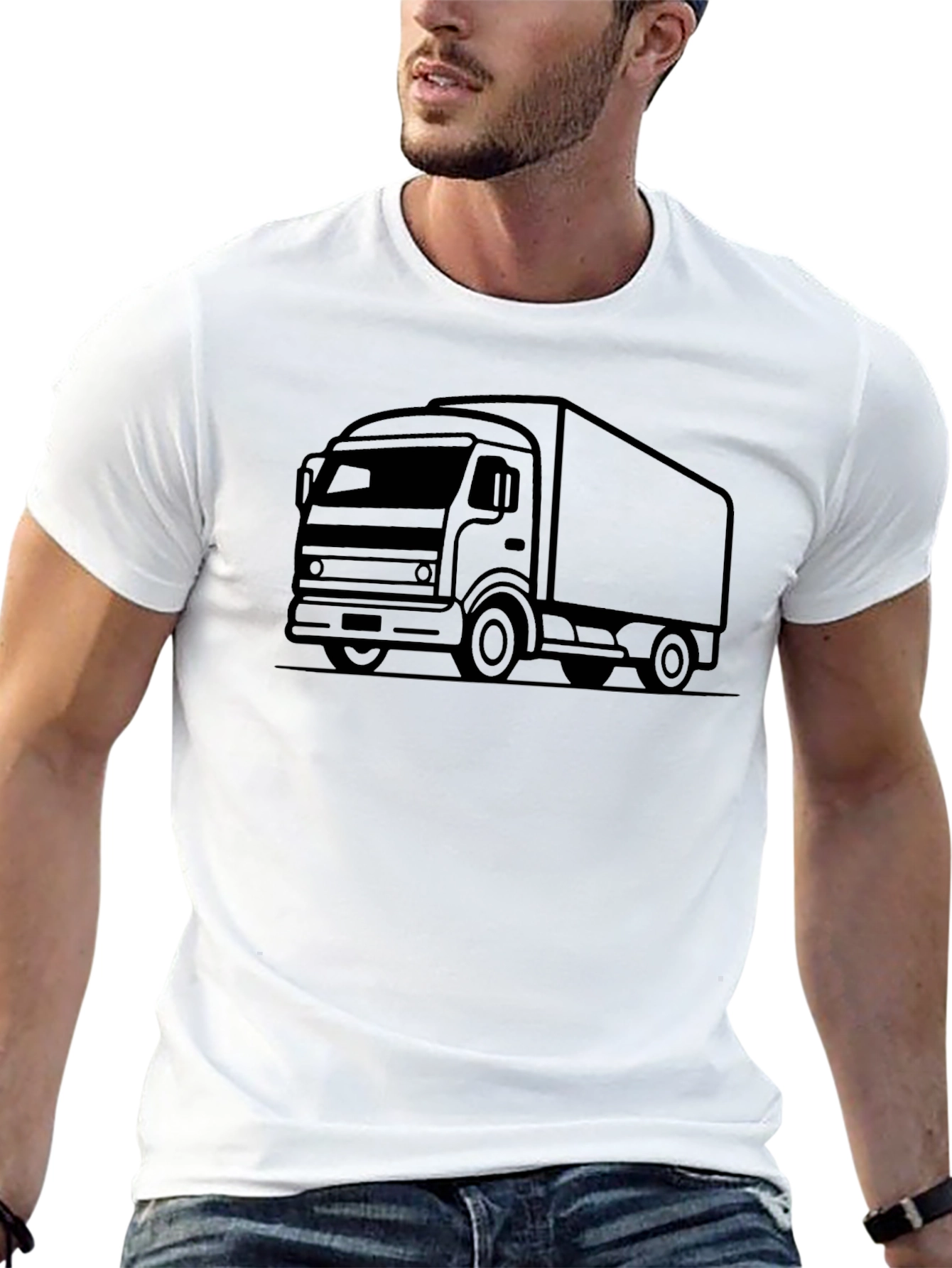 Truck Graphic T-Shirt - Mens Black Tee
