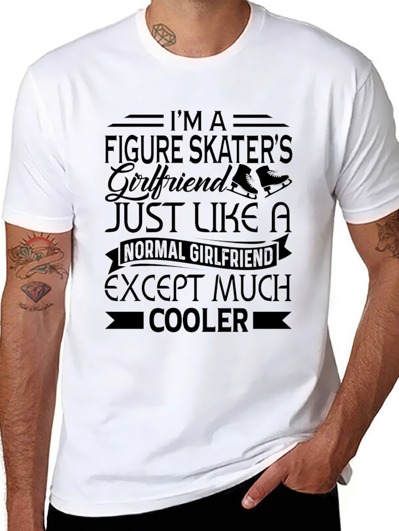 Figure Skaters Girlfriend Black T-Shirt